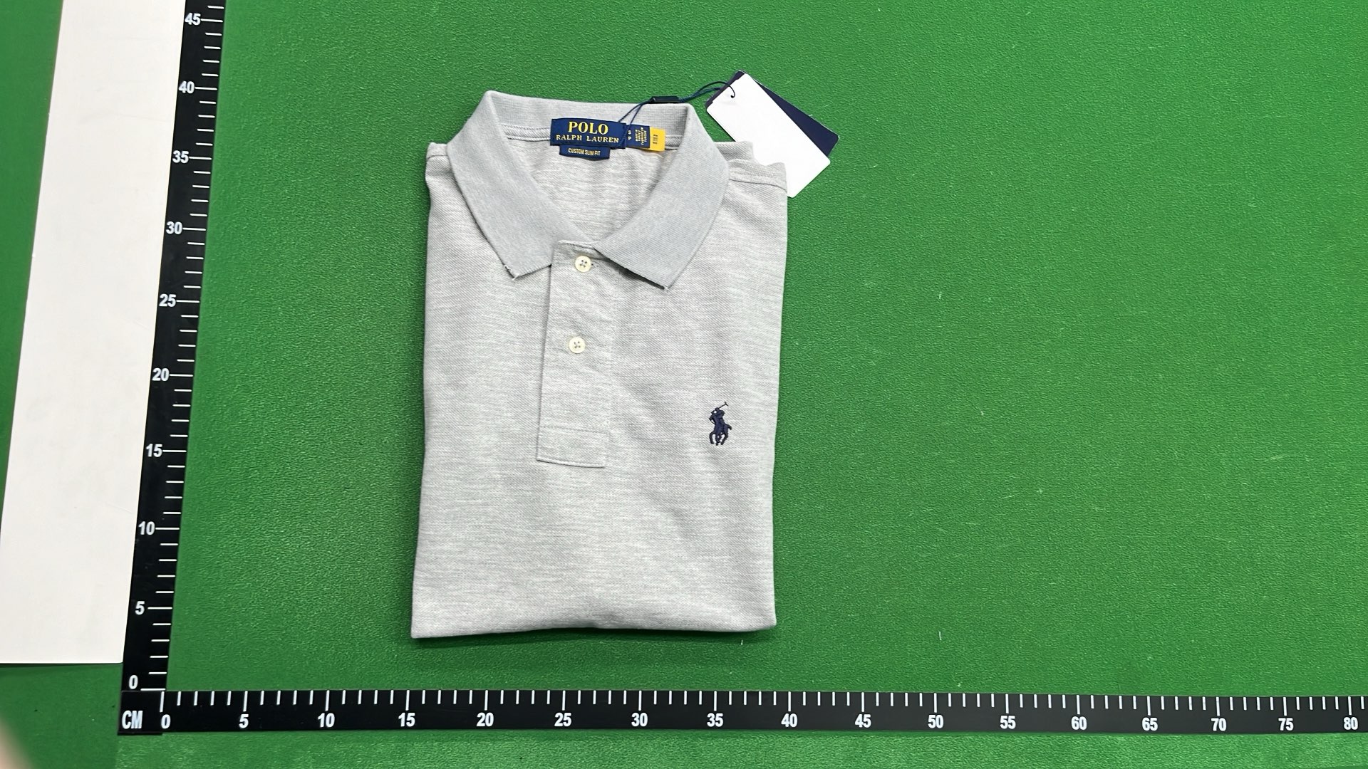 Men's Gray Polo Shirt with Classic Pony Logo