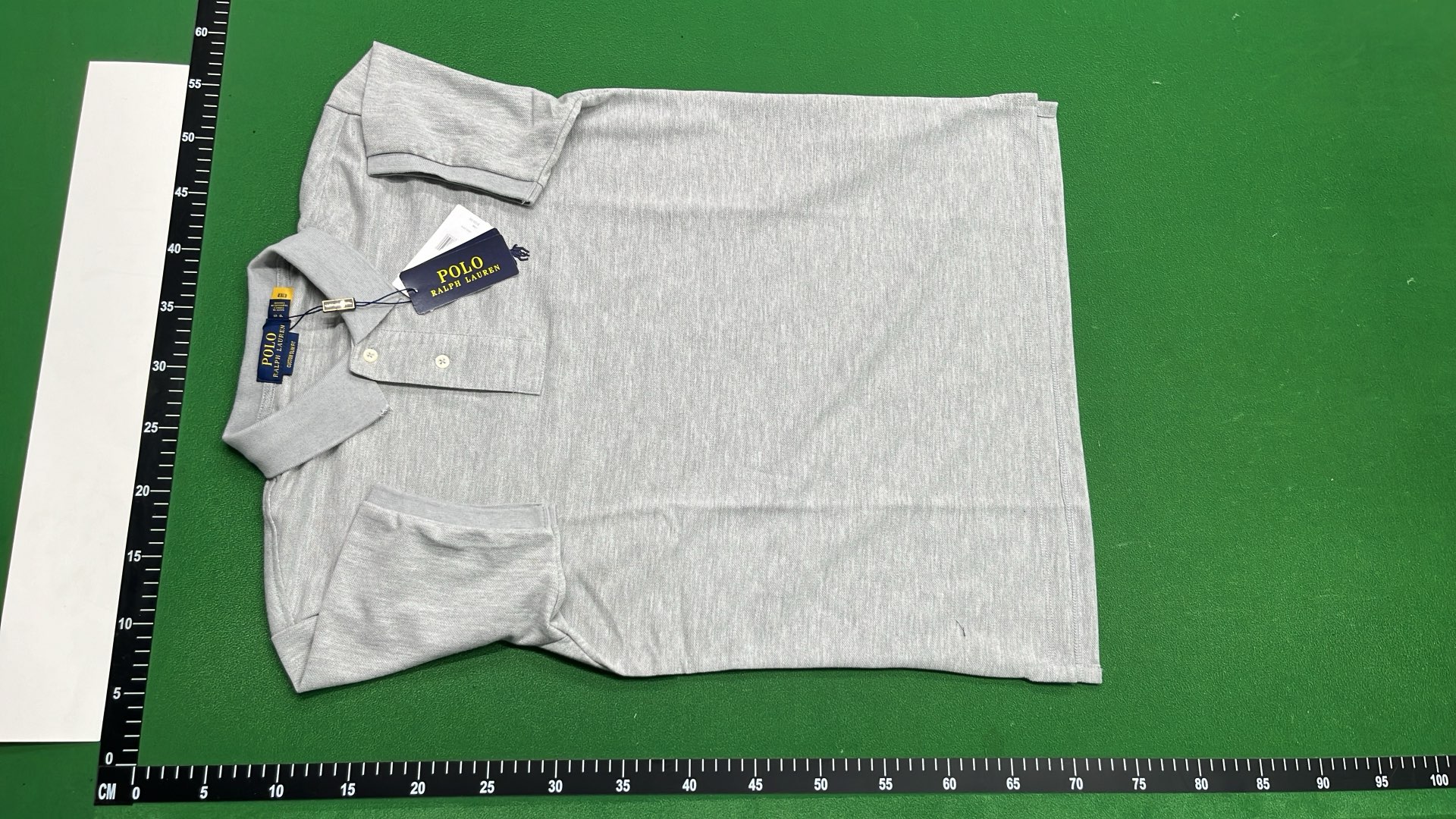 Men's Gray Polo Shirt with Classic Pony Logo