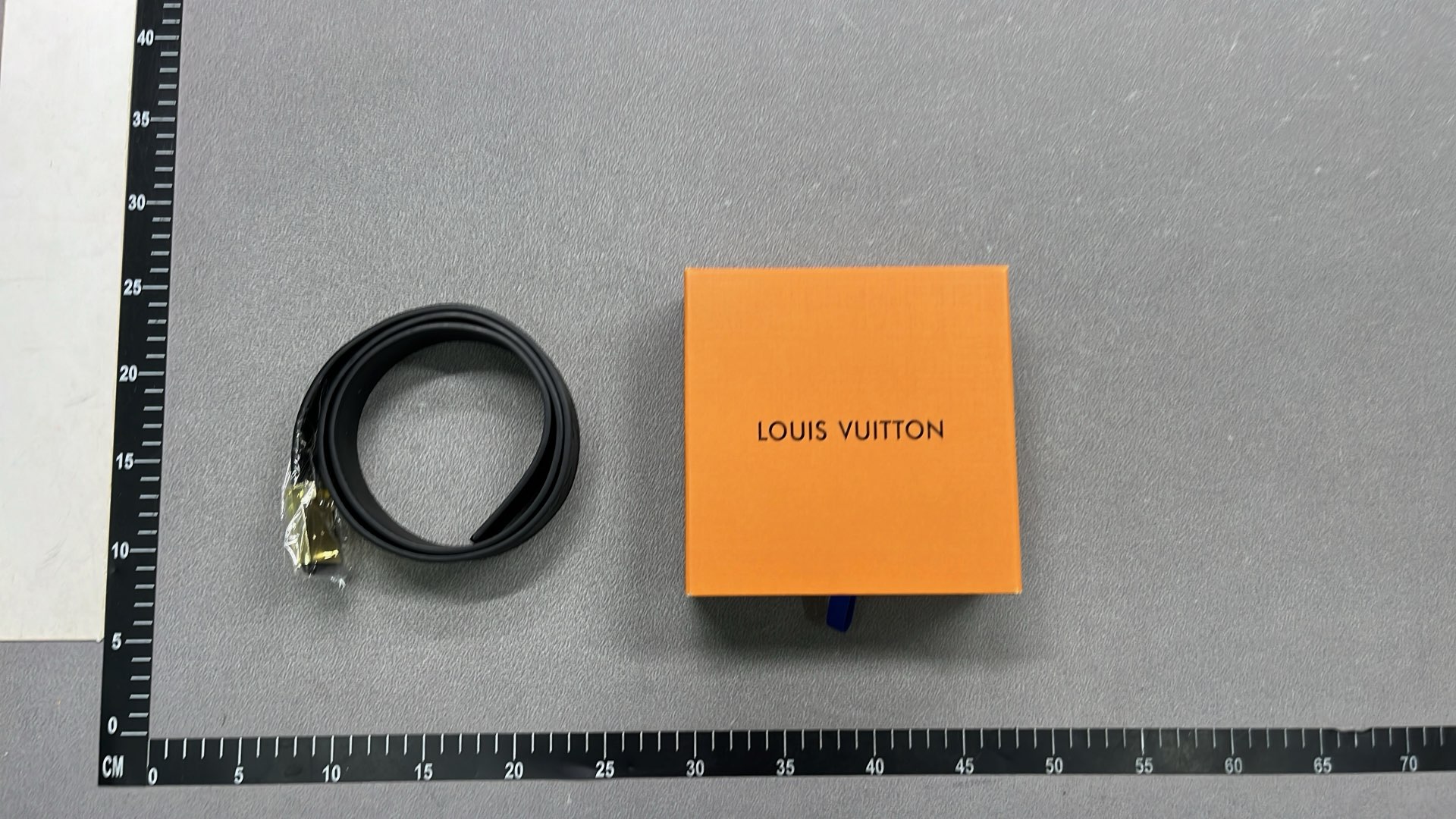 Louis Vuitton Monogram Leather Belt with LV Buckle