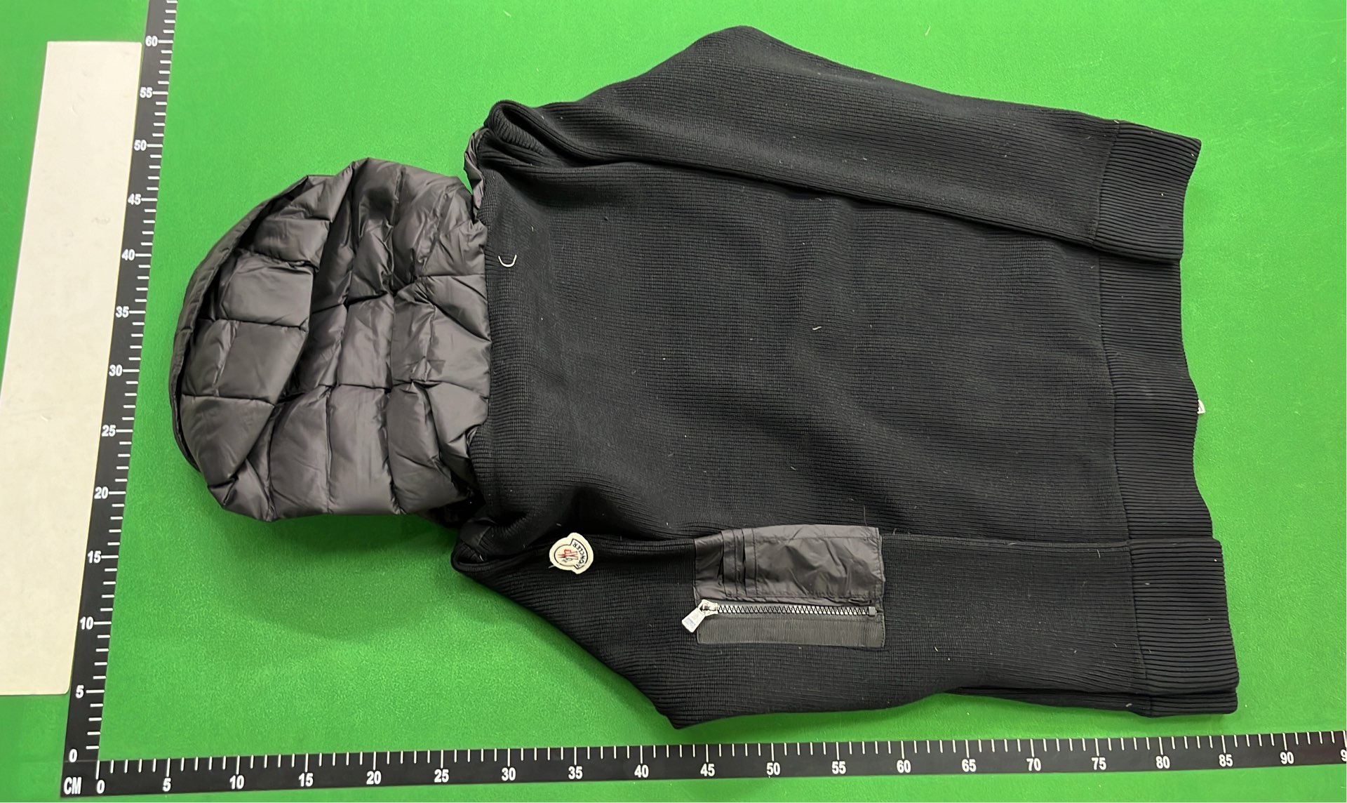 Moncler Black Puffer Vest with Hood
