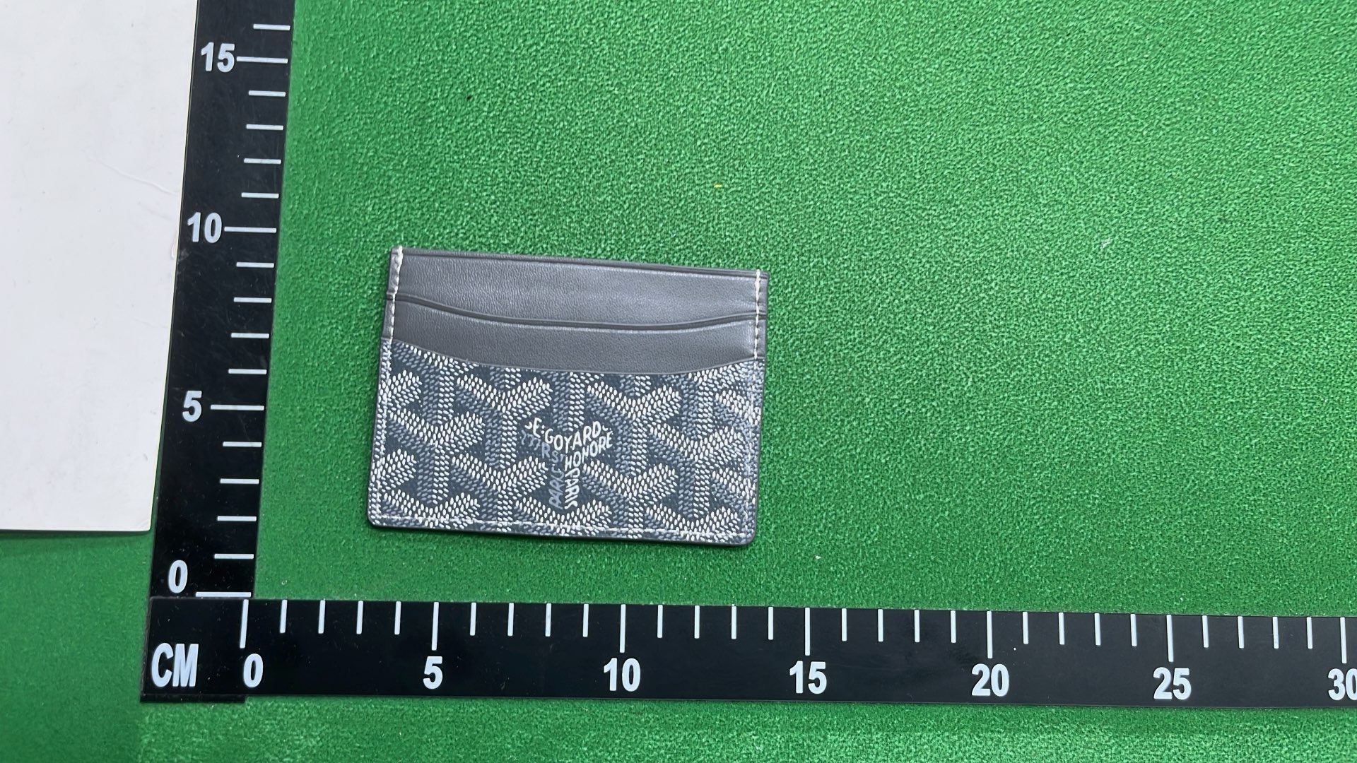 Goyard Card Holder with Signature Canvas and Leather Trim