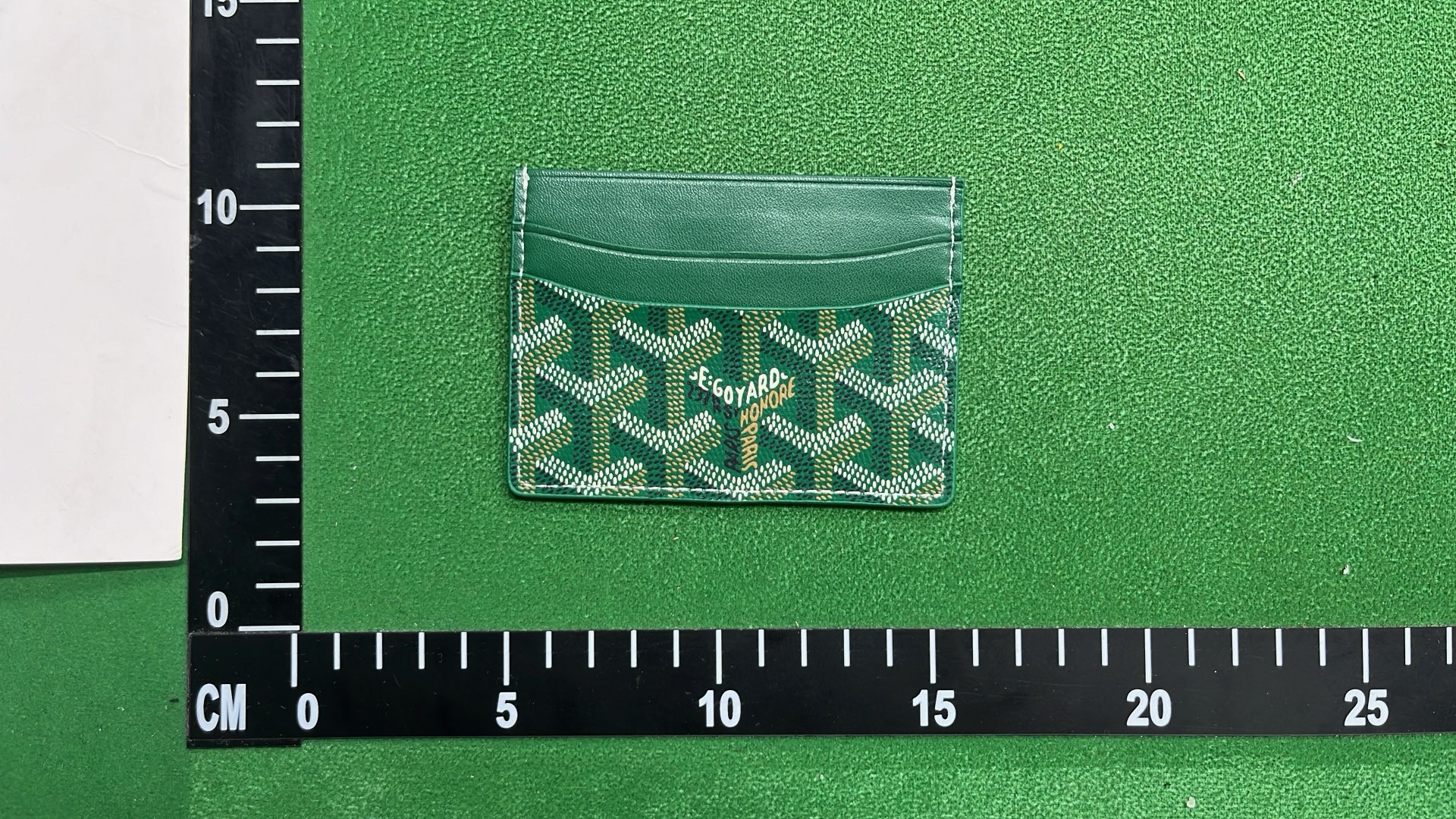 Goyard Card Holder with Signature Canvas and Leather Trim