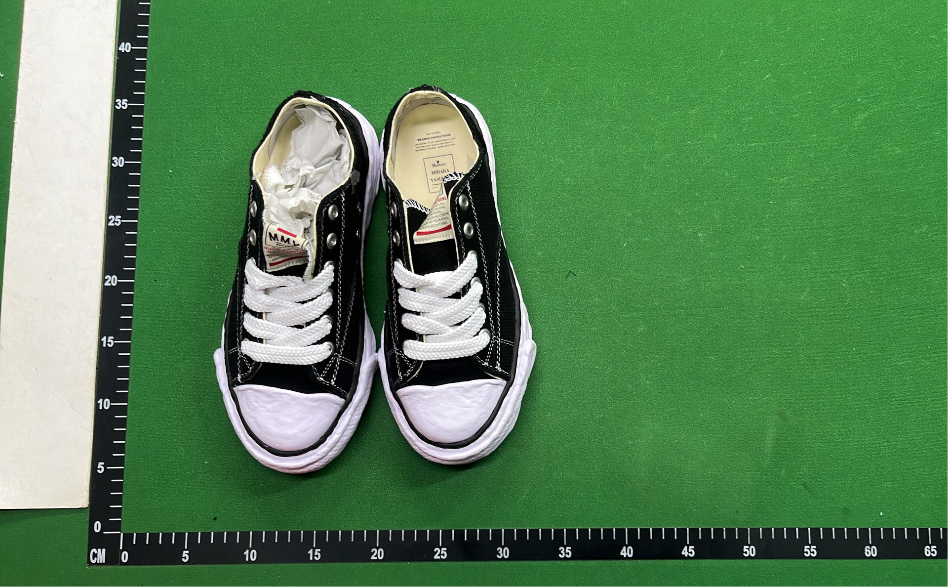 Black Canvas Low Top Sneakers with White Laces and Thick Sole