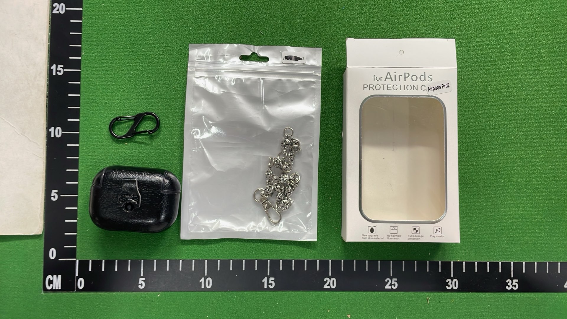 COACH Leather AirPods Case with Chain Strap