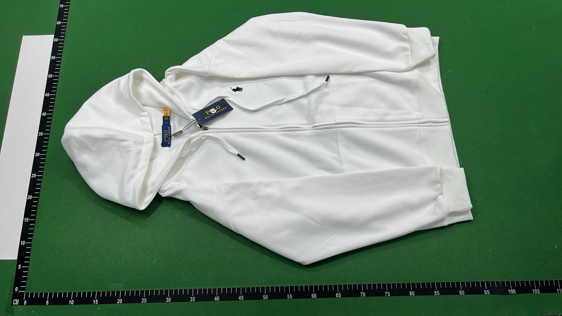 Polo Ralph Lauren Full-Zip Hoodie in White, Black, Gray