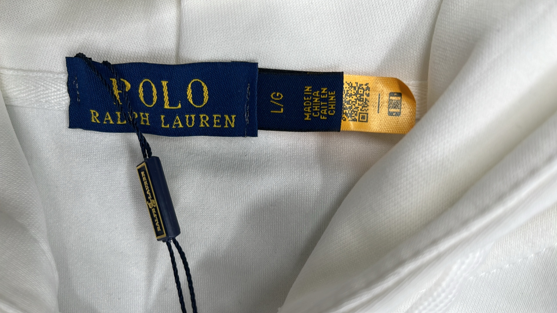 Polo Ralph Lauren Full-Zip Hoodie in White, Black, Gray