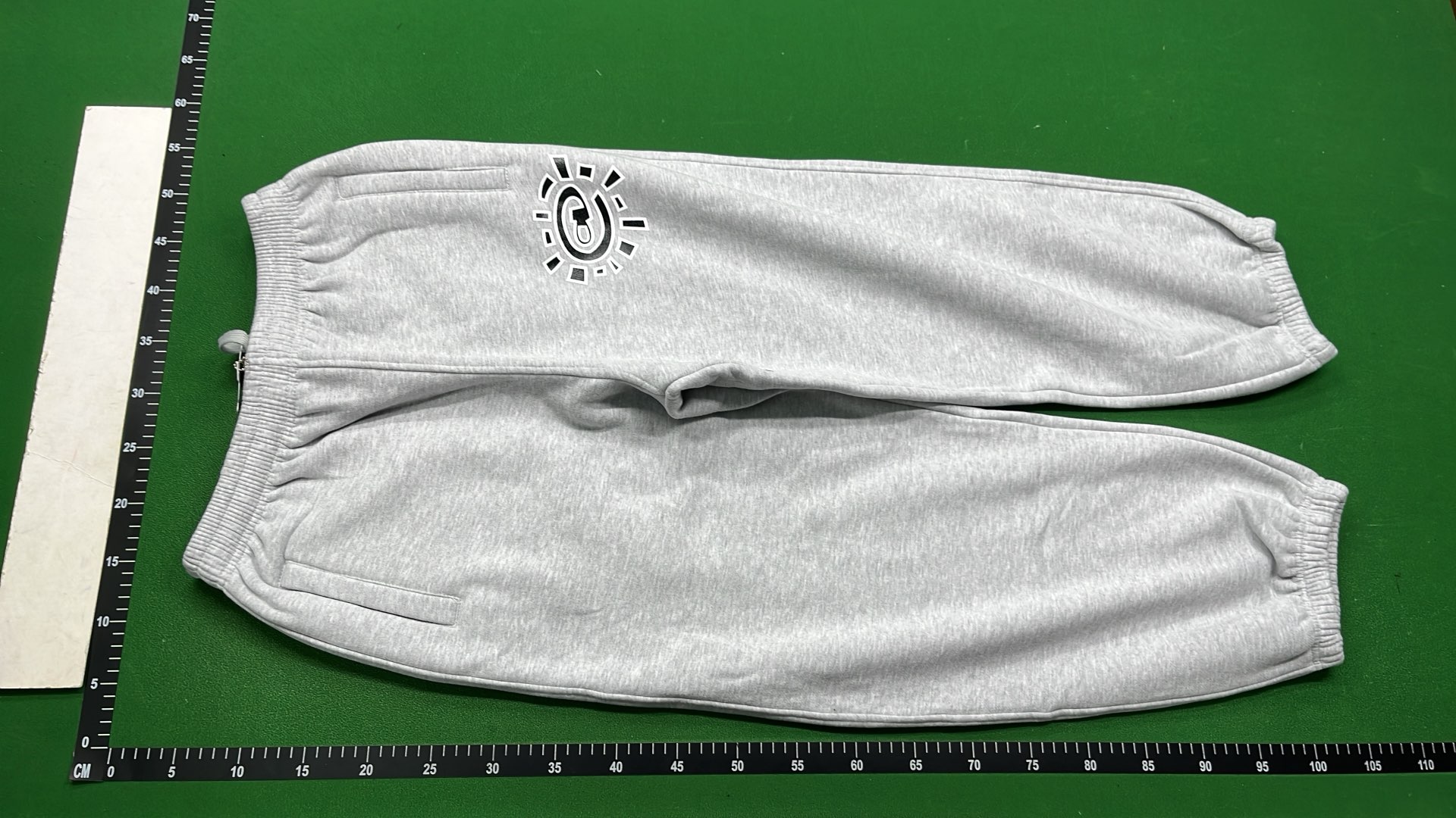 Gray Sweatpants with Logo Design