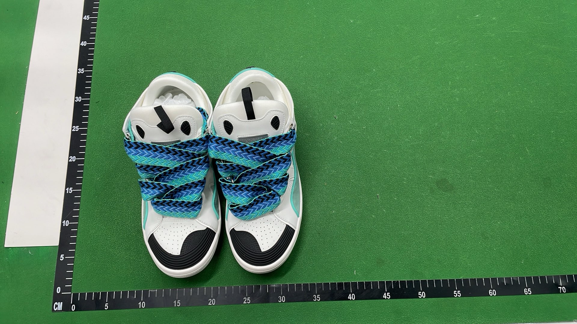 LANVIN Paris Houndstooth Pattern Sneakers with Bow Detail