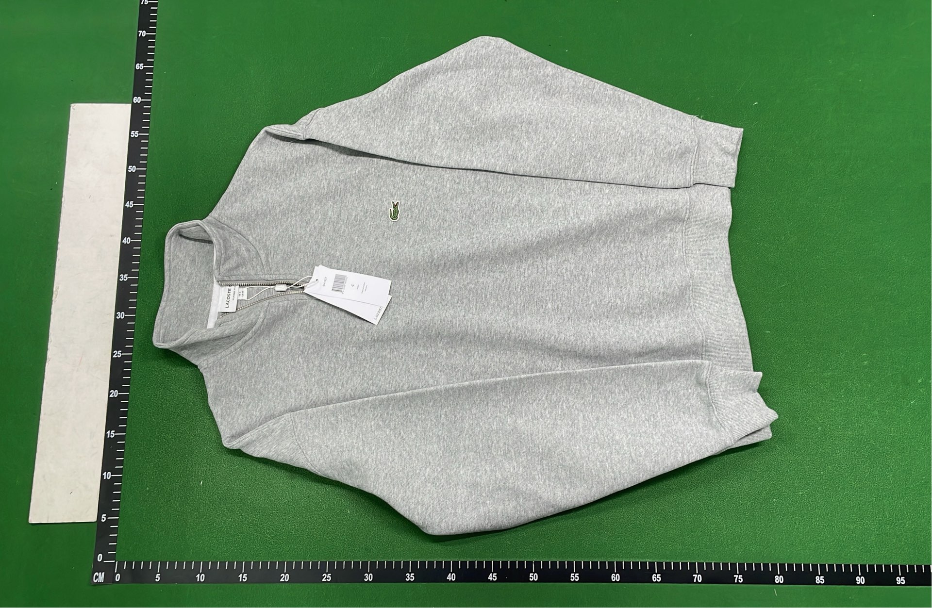 Lacoste Half-Zip Sweatshirt in Green, White, Navy, Black