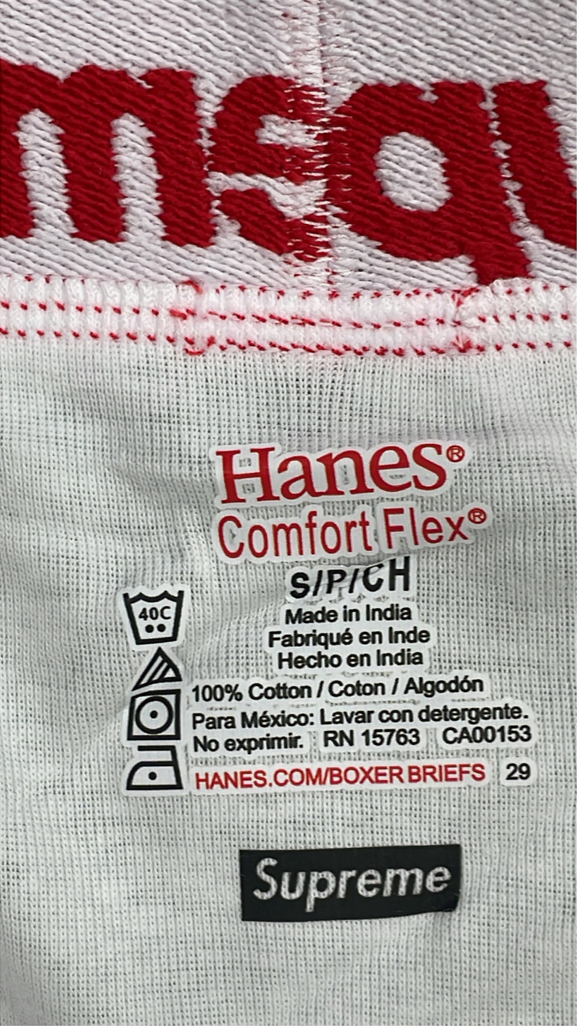 Supreme Red Box Logo Underwear for Men