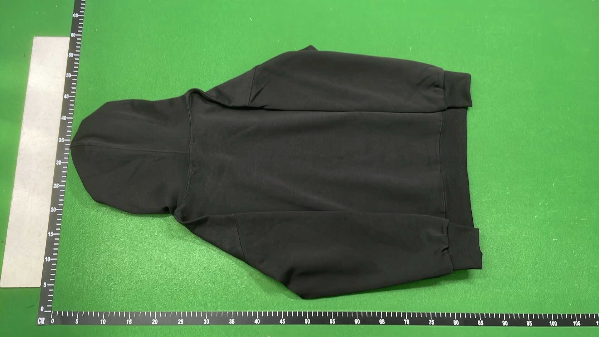 Moncler Black Hoodie Zip-Up Sweatshirt with Logo Patch