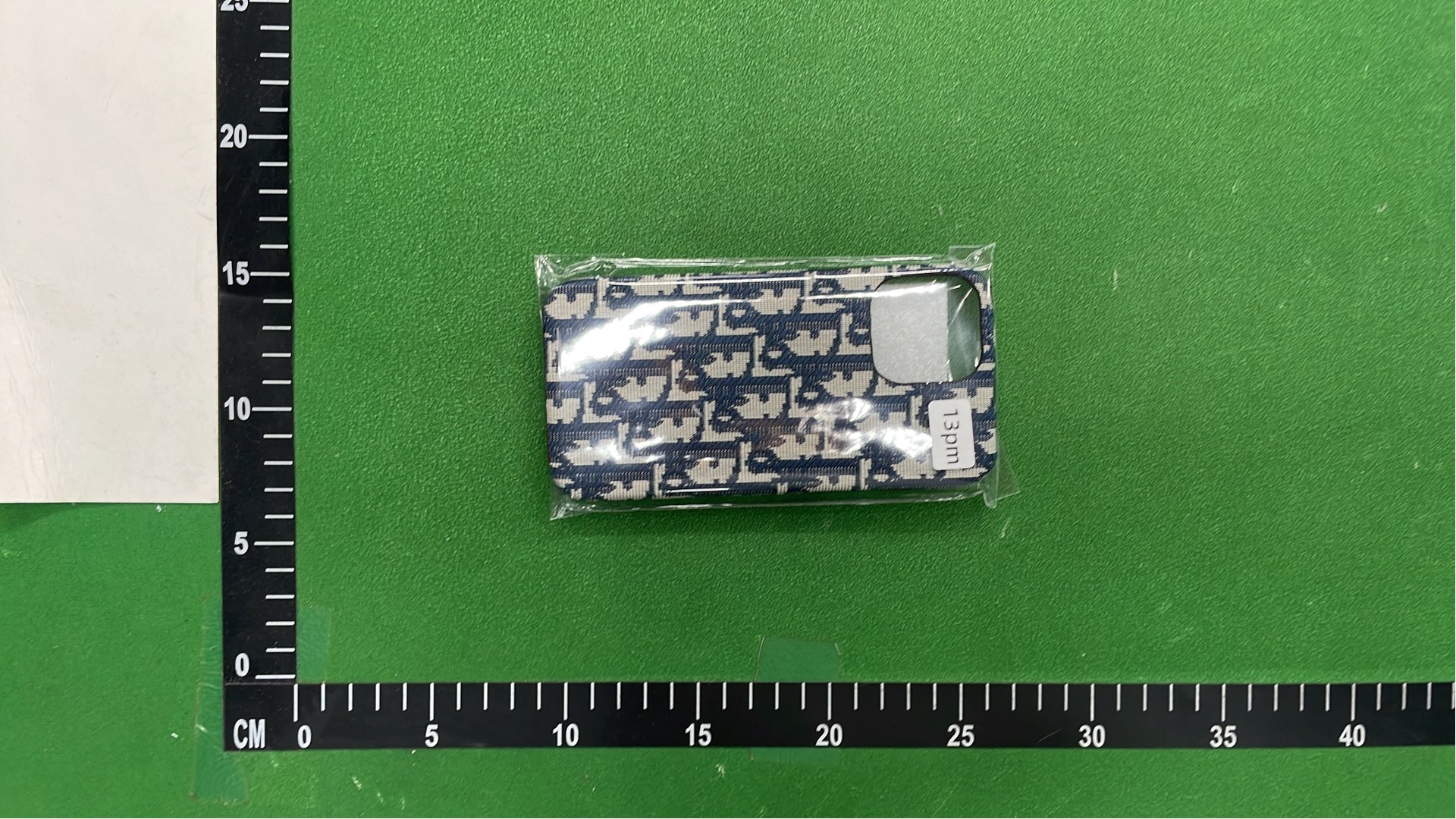 Dior Monogram iPhone Case - Blue and White Patterned Phone Cover