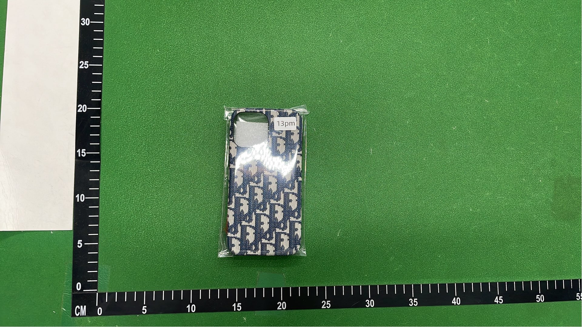 Dior Monogram iPhone Case - Blue and White Patterned Phone Cover
