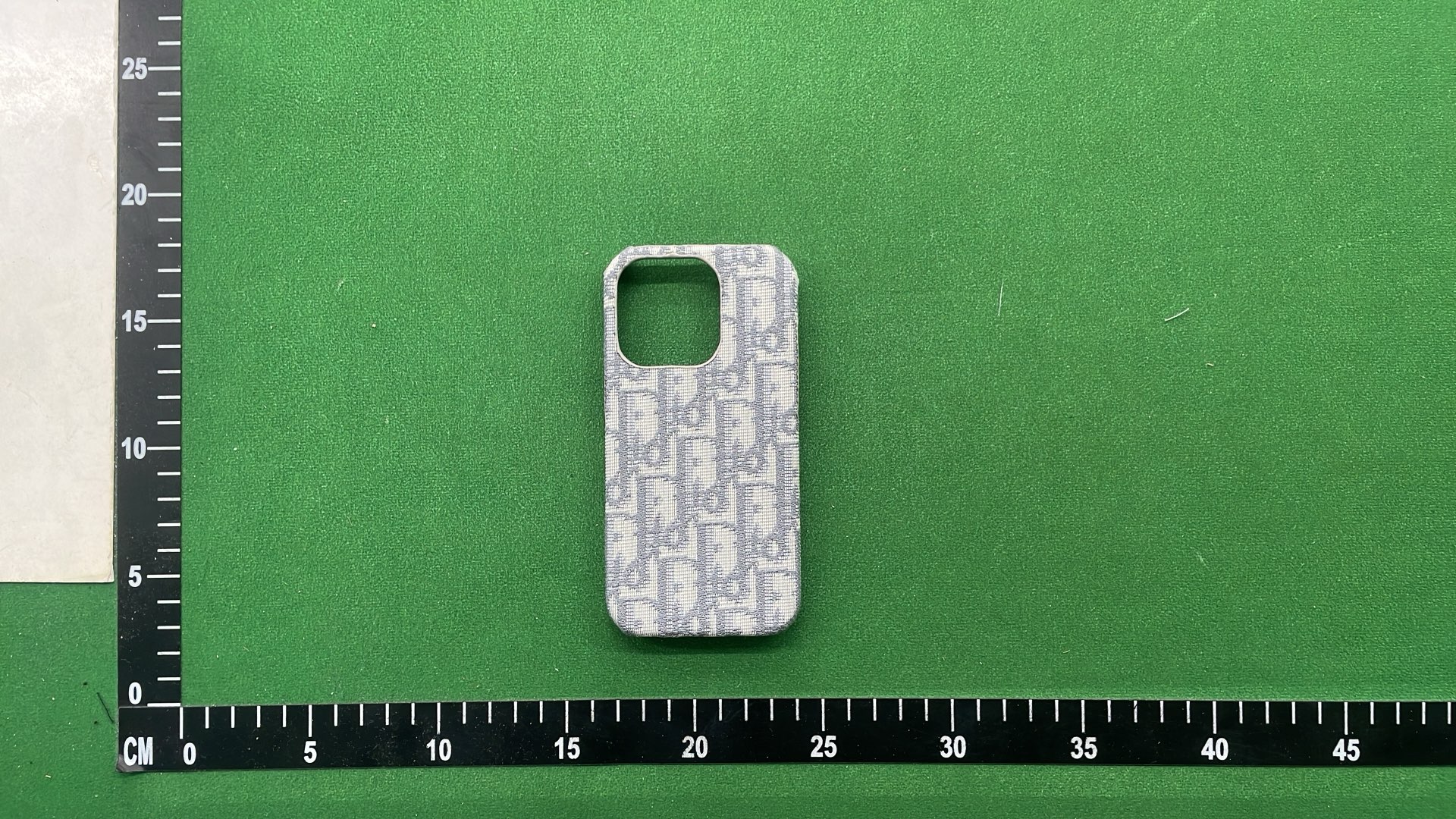 Dior Monogram iPhone Case - Blue and White Patterned Phone Cover