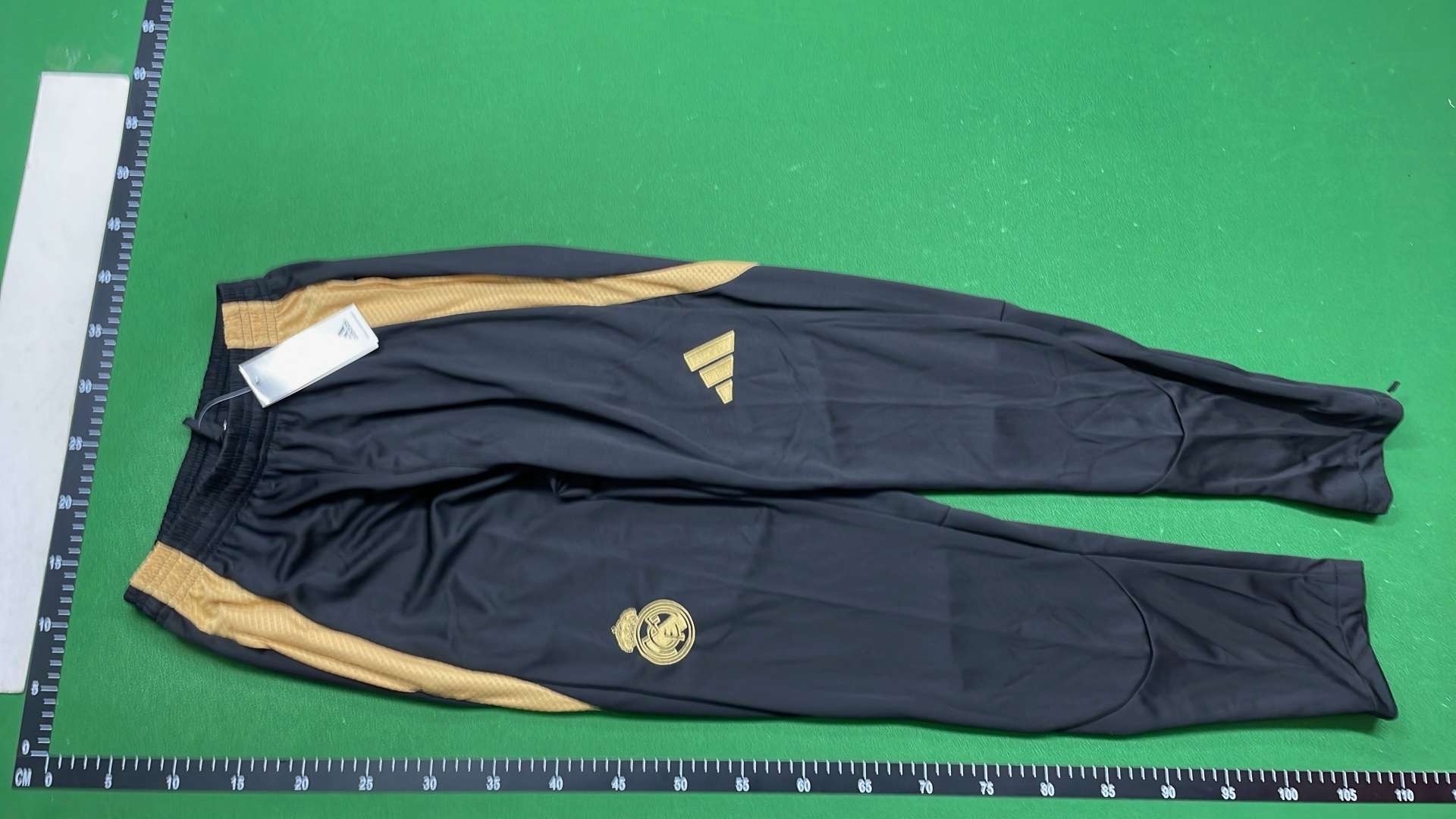 Real Madrid Black Training Kit with Gold Accents
