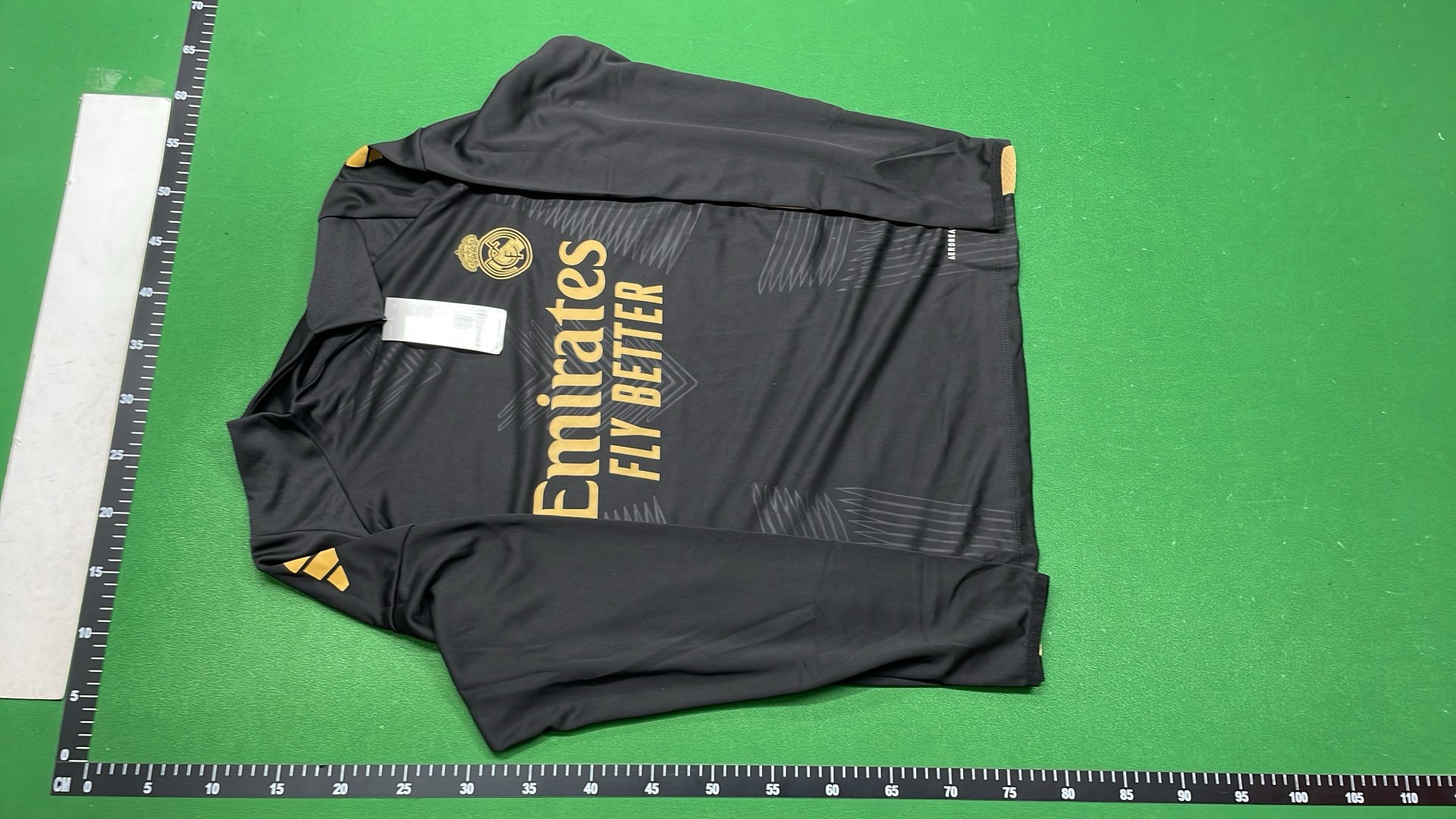 Real Madrid Black Training Kit with Gold Accents