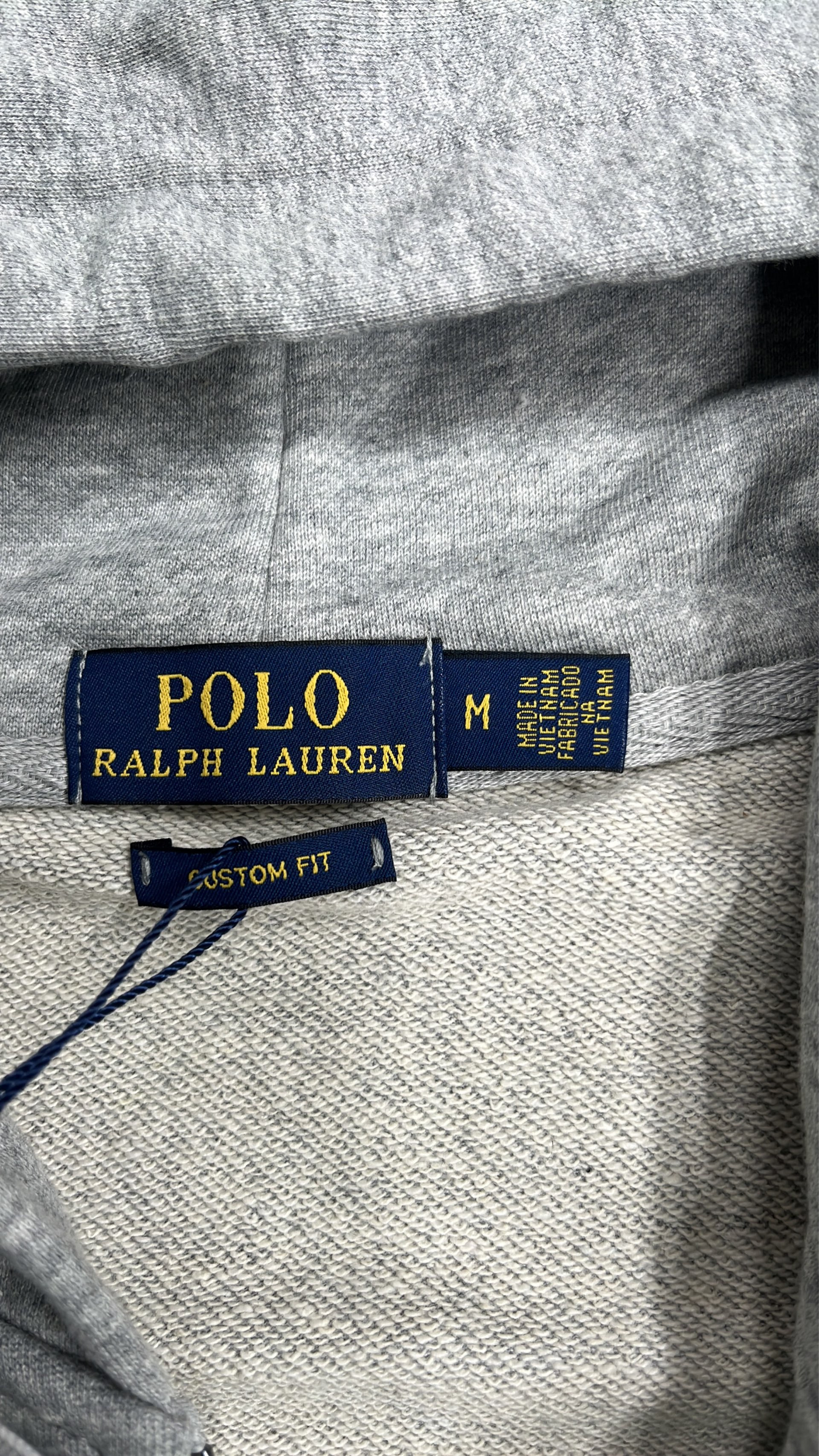 Men's Black Full-Zip Hoodie with Pony Logo