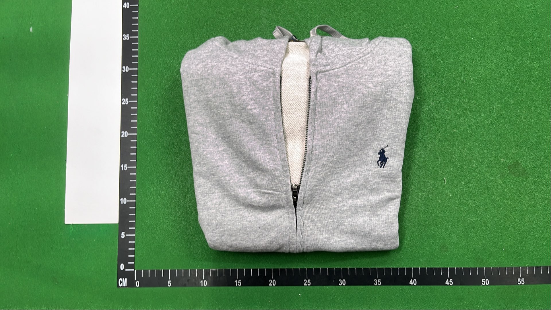 Men's Black Full-Zip Hoodie with Pony Logo