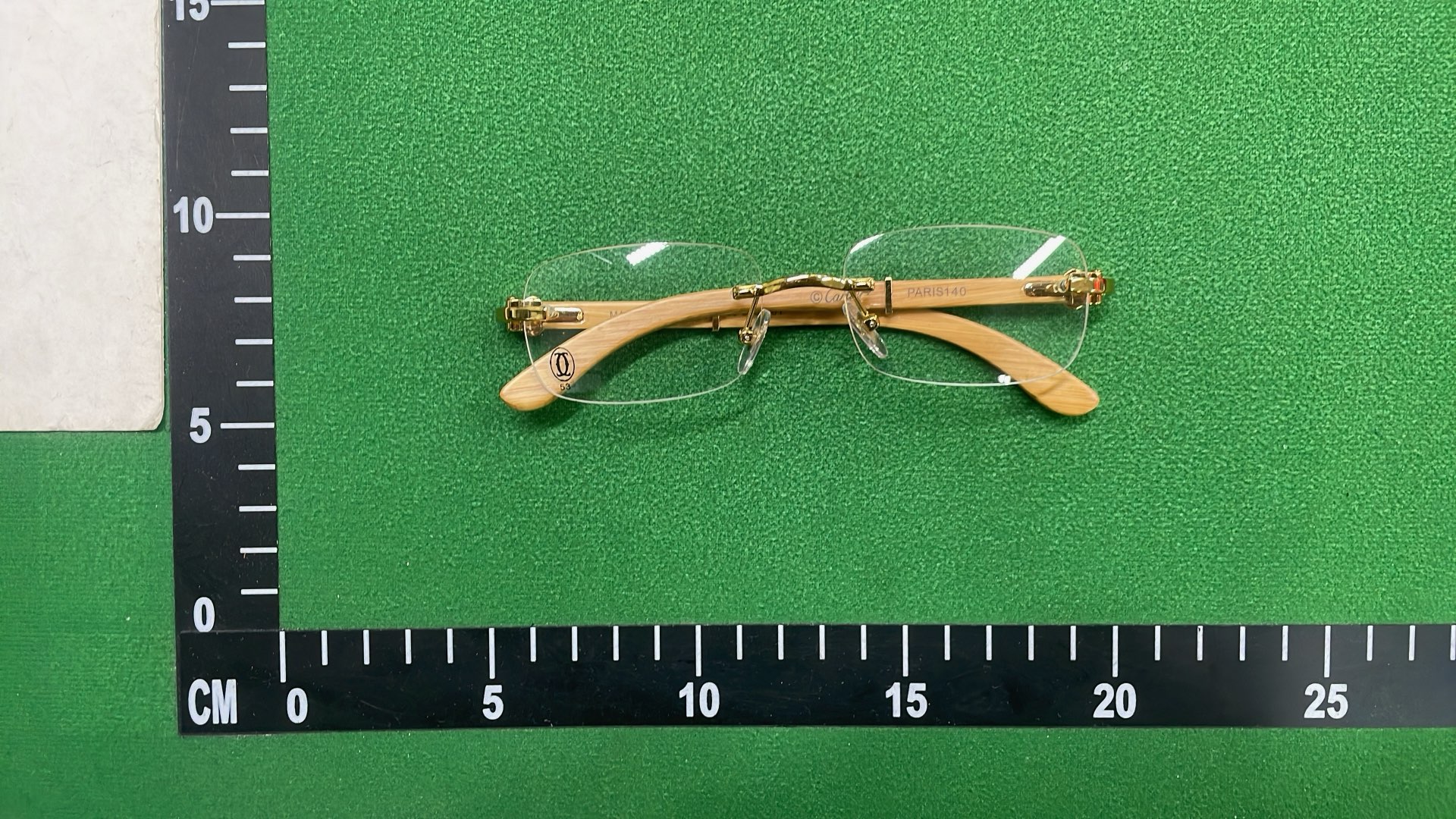 Gold Rimless Eyeglasses Frame 58777 - Elegant Transparent Optical Glasses