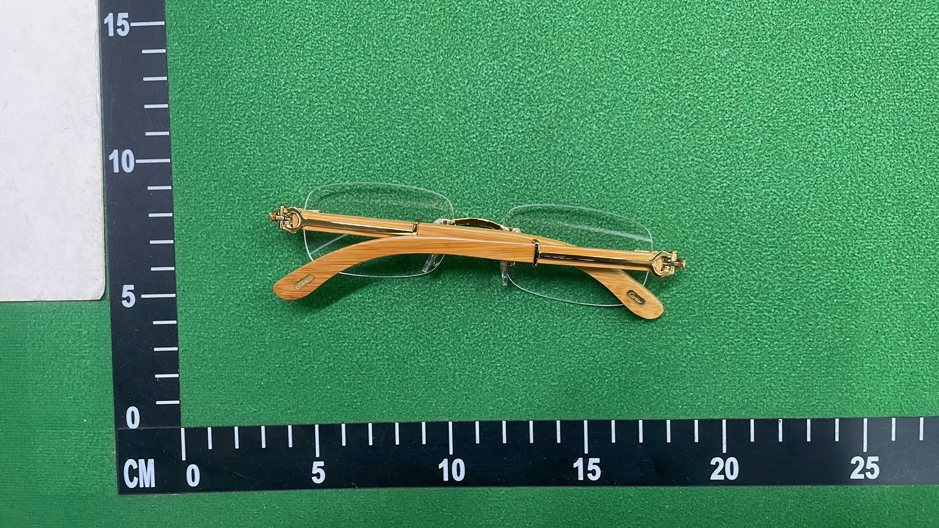 Gold Rimless Eyeglasses Frame 58777 - Elegant Transparent Optical Glasses