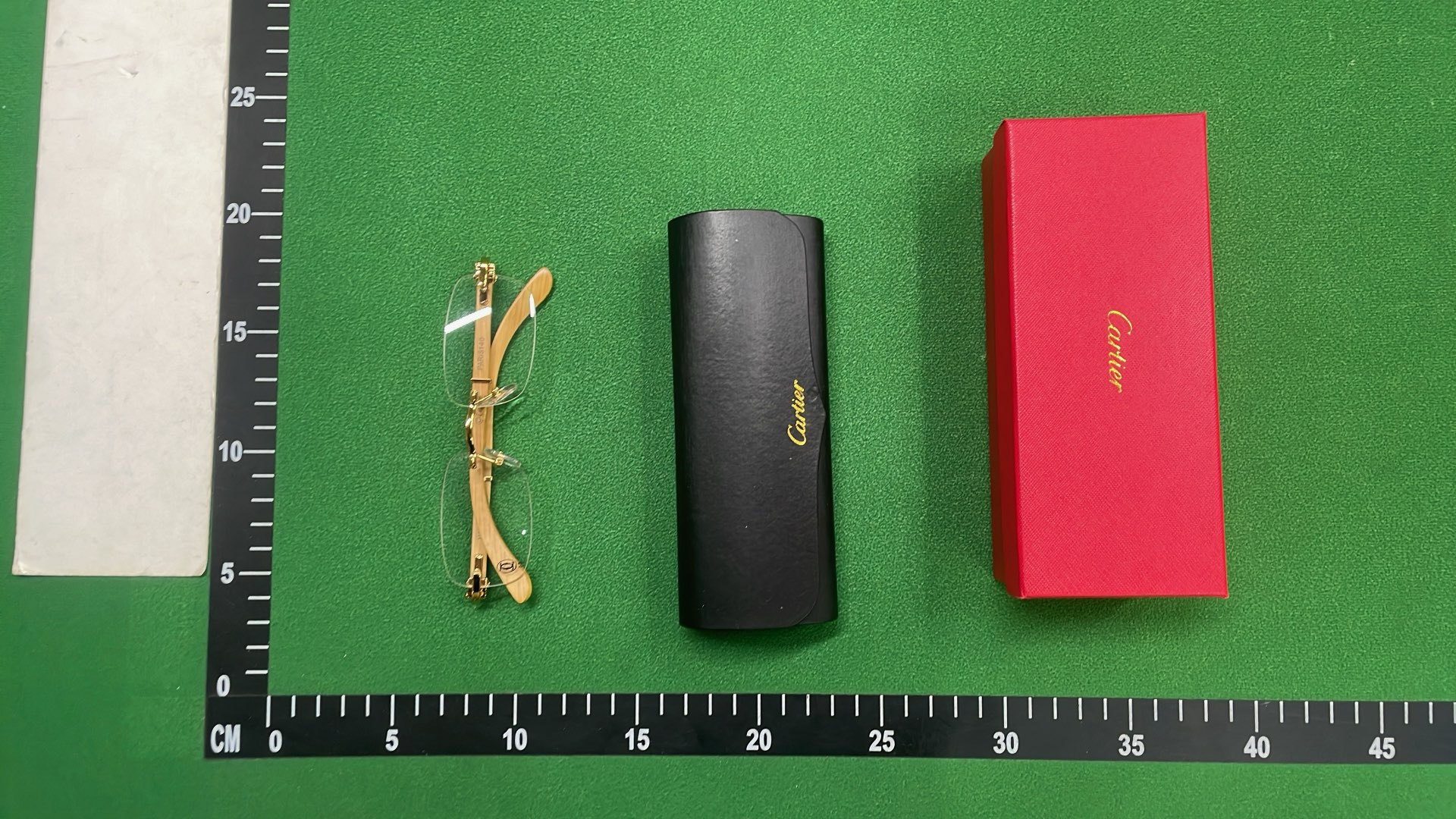 Gold Rimless Eyeglasses Frame 58777 - Elegant Transparent Optical Glasses