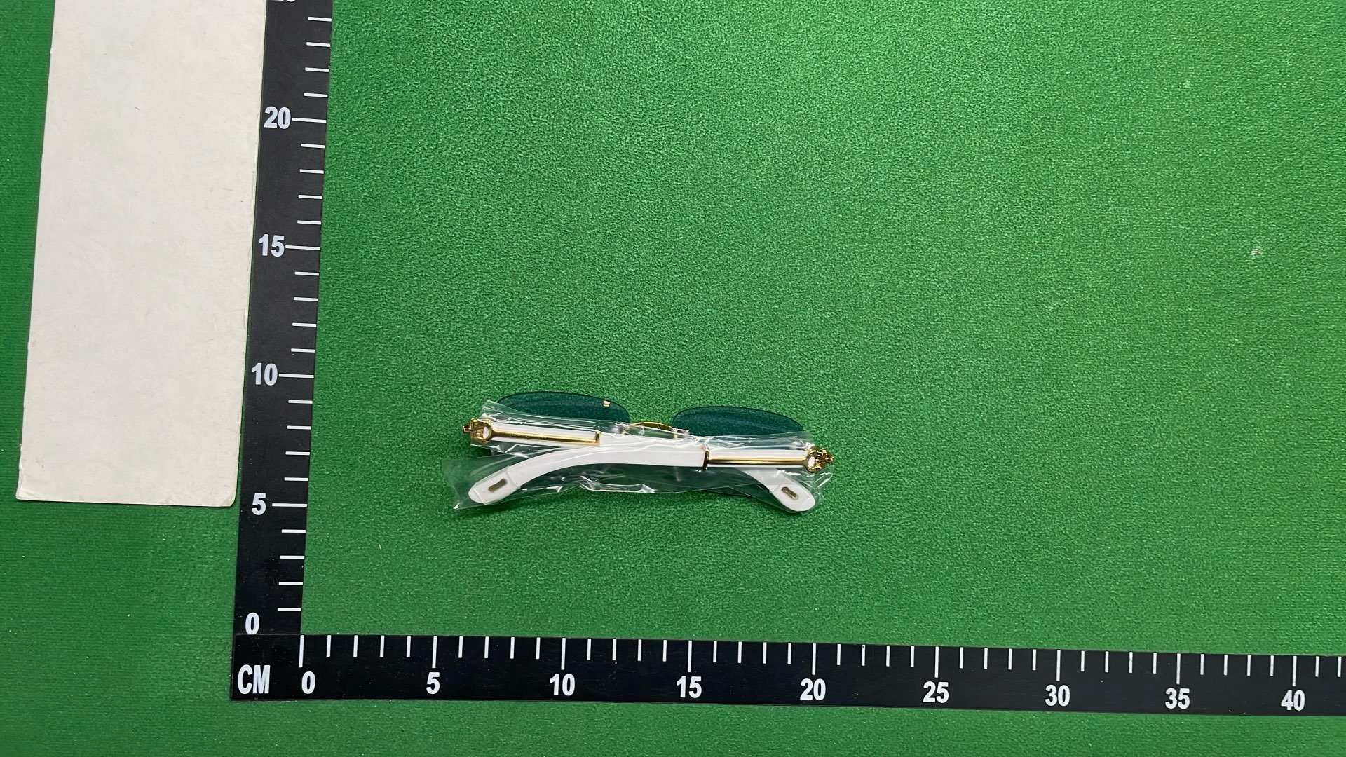 Gold Rimless Eyeglasses Frame 58777 - Elegant Transparent Optical Glasses