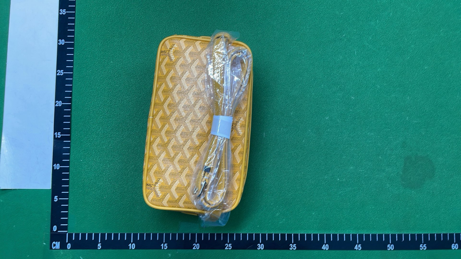Goyard Yellow Monogram Canvas Crossbody Bag