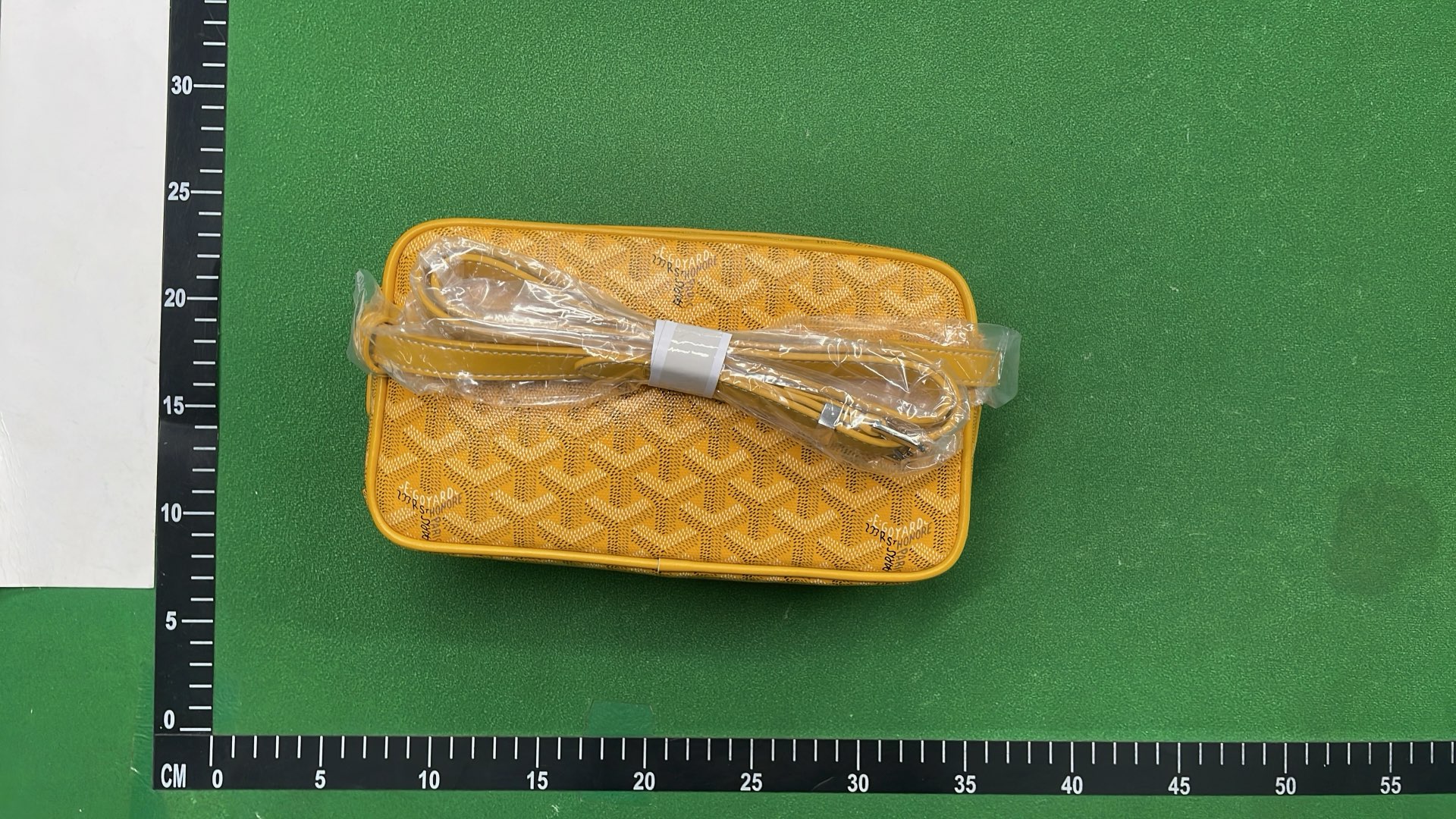 Goyard Yellow Monogram Canvas Crossbody Bag