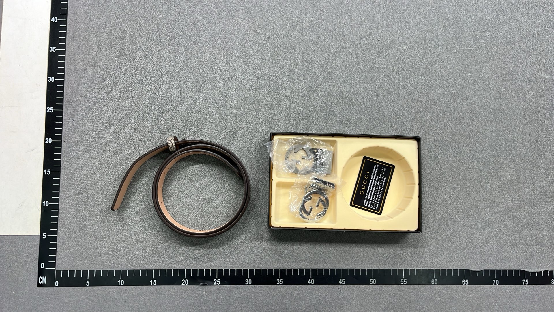 Louis Vuitton Monogram Leather Belt with LV Buckle