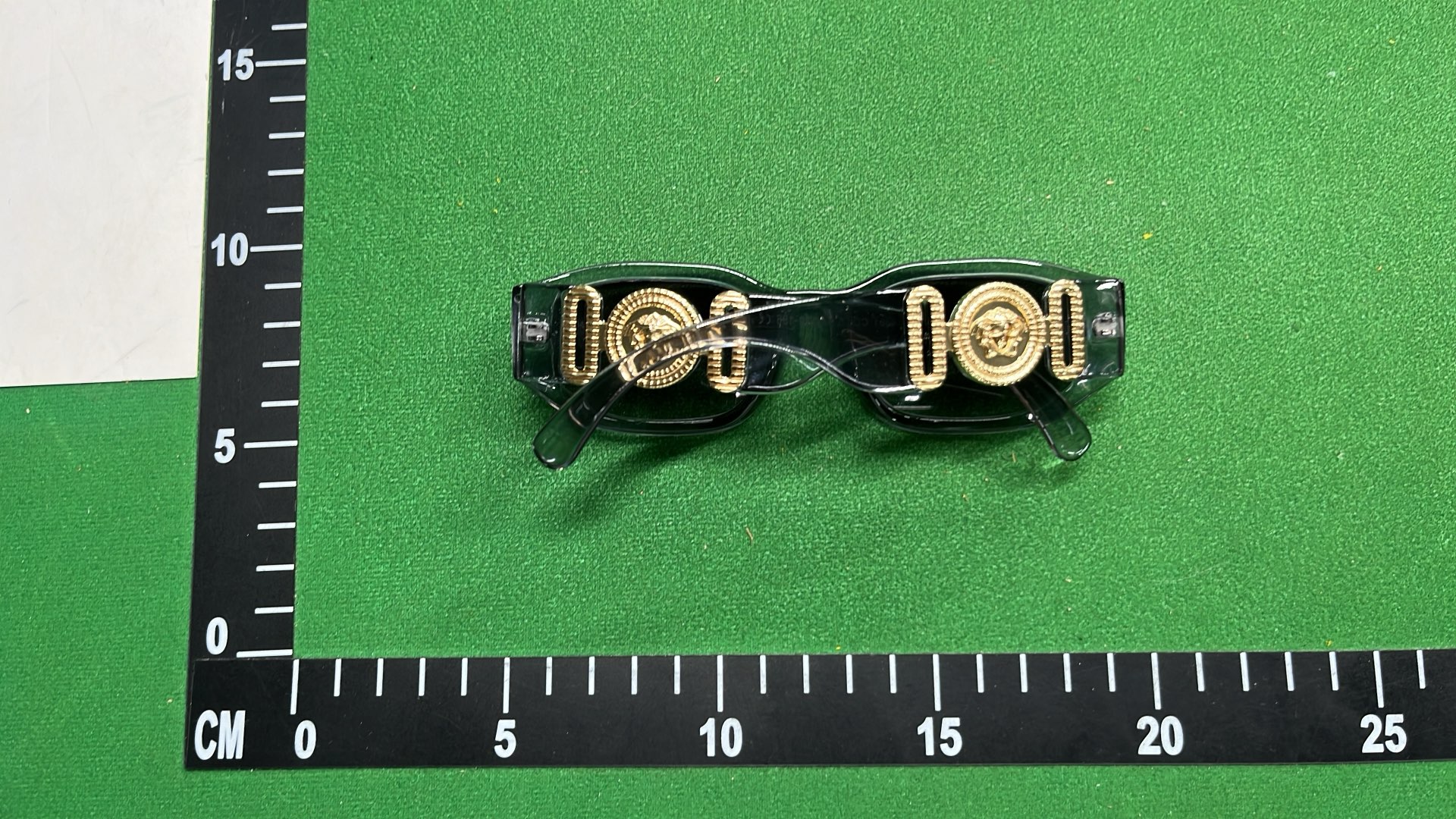 Versace Tortoise Shell Sunglasses with Gold Medusa Emblem