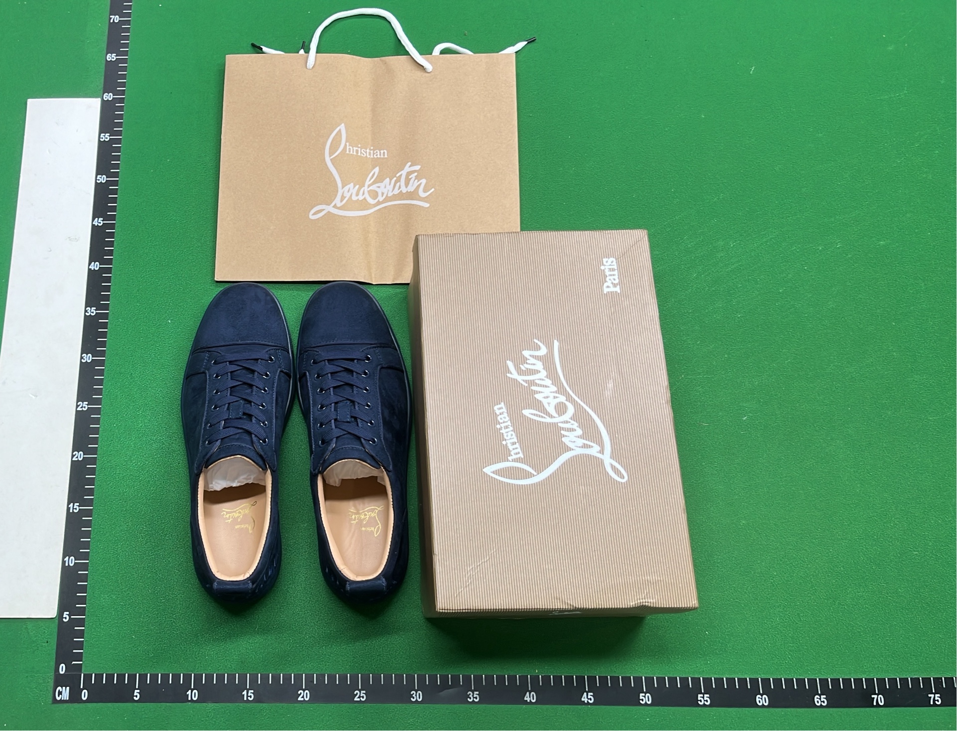 Navy Blue Suede Sneakers for Men