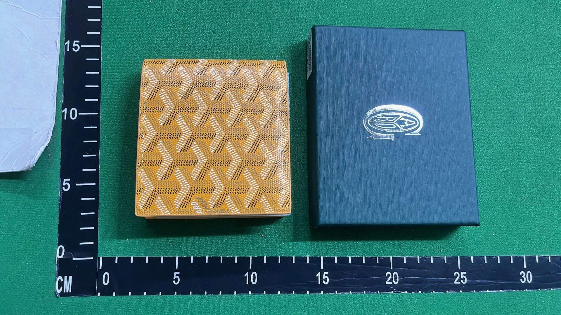 Goyard Green Monogram Canvas Wallet for Men