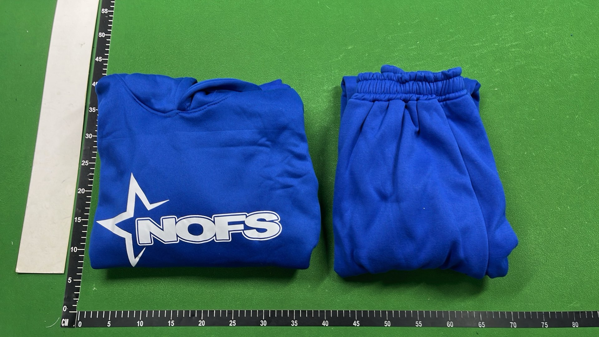 NOFS Blue Hoodie and Sweatpants Set - Matching Tracksuit for Men