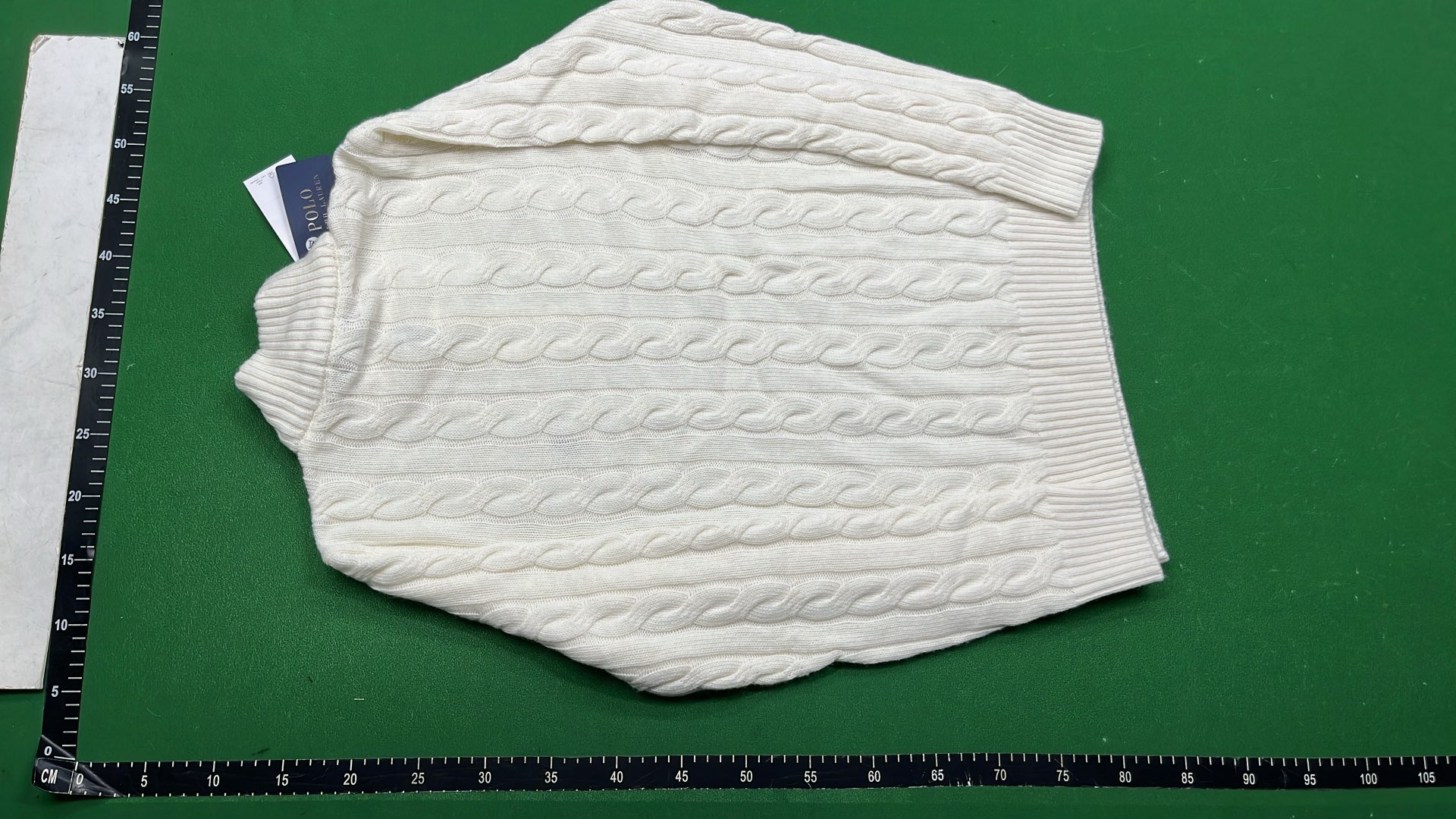 White Cable Knit Half-Zip Sweater for Men