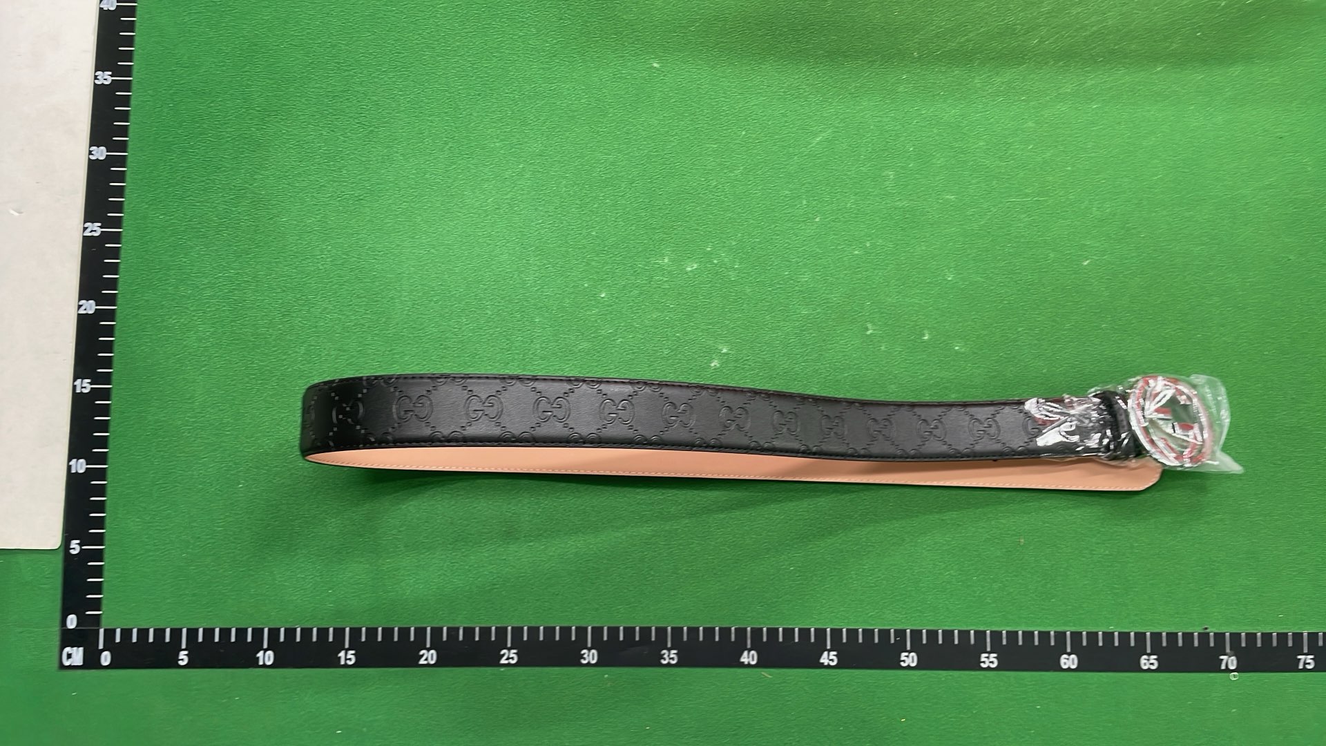 Gucci GG Supreme Belt with Gold-Tone Buckle