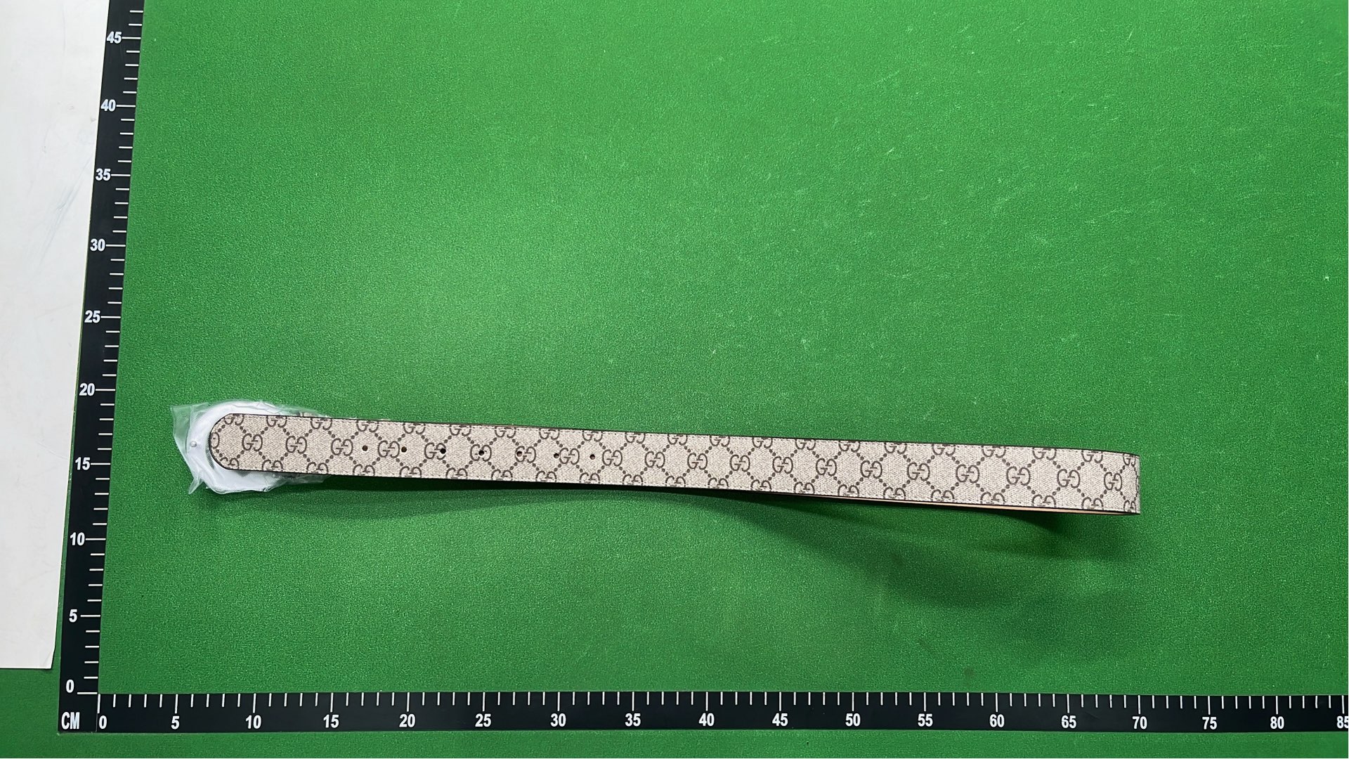 Gucci GG Supreme Belt with Gold-Tone Buckle