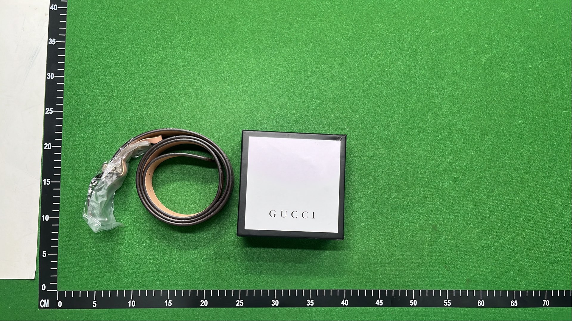 Gucci GG Supreme Belt with Gold-Tone Buckle