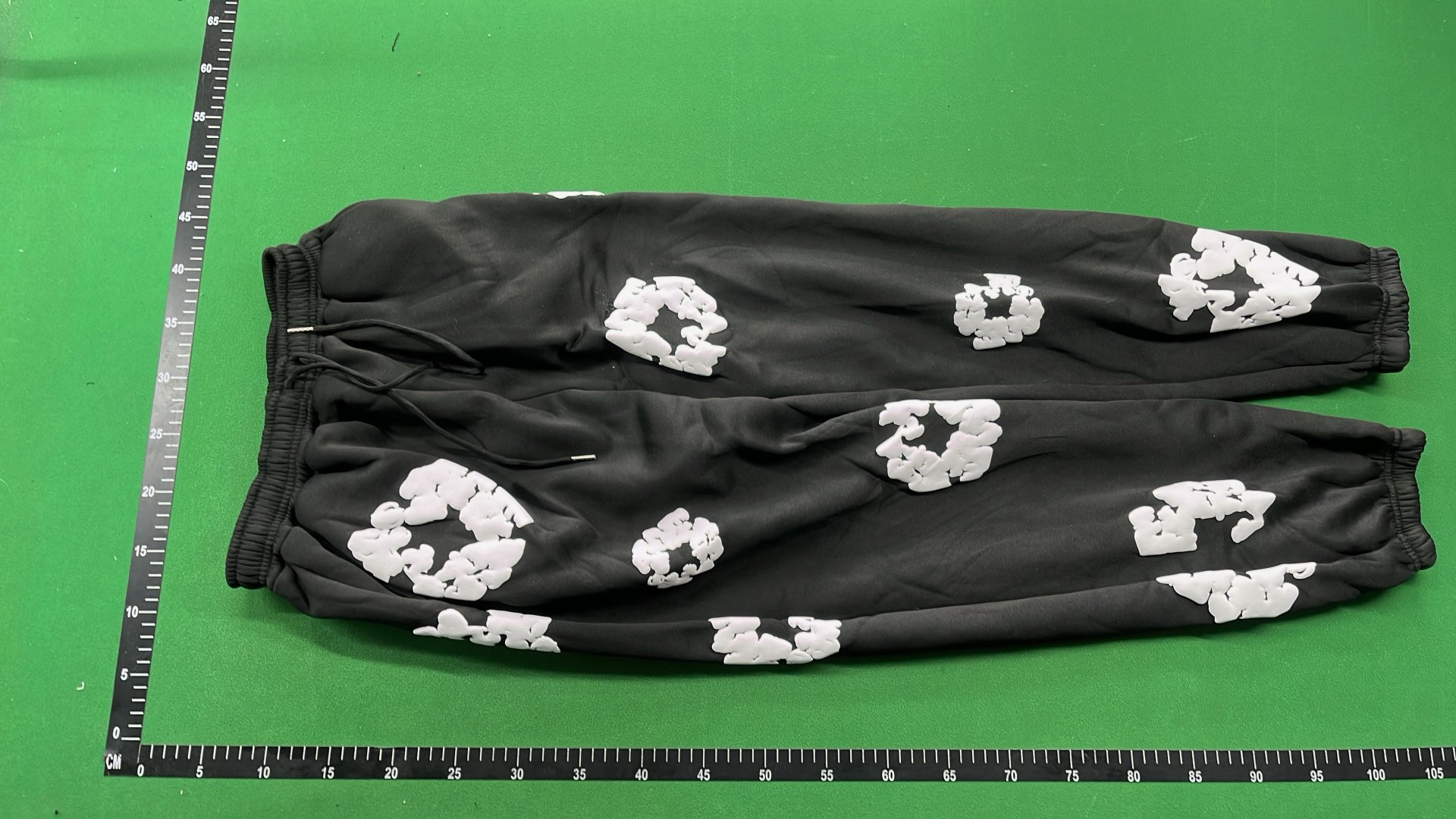 Red Floral Print Hoodie with White Pattern