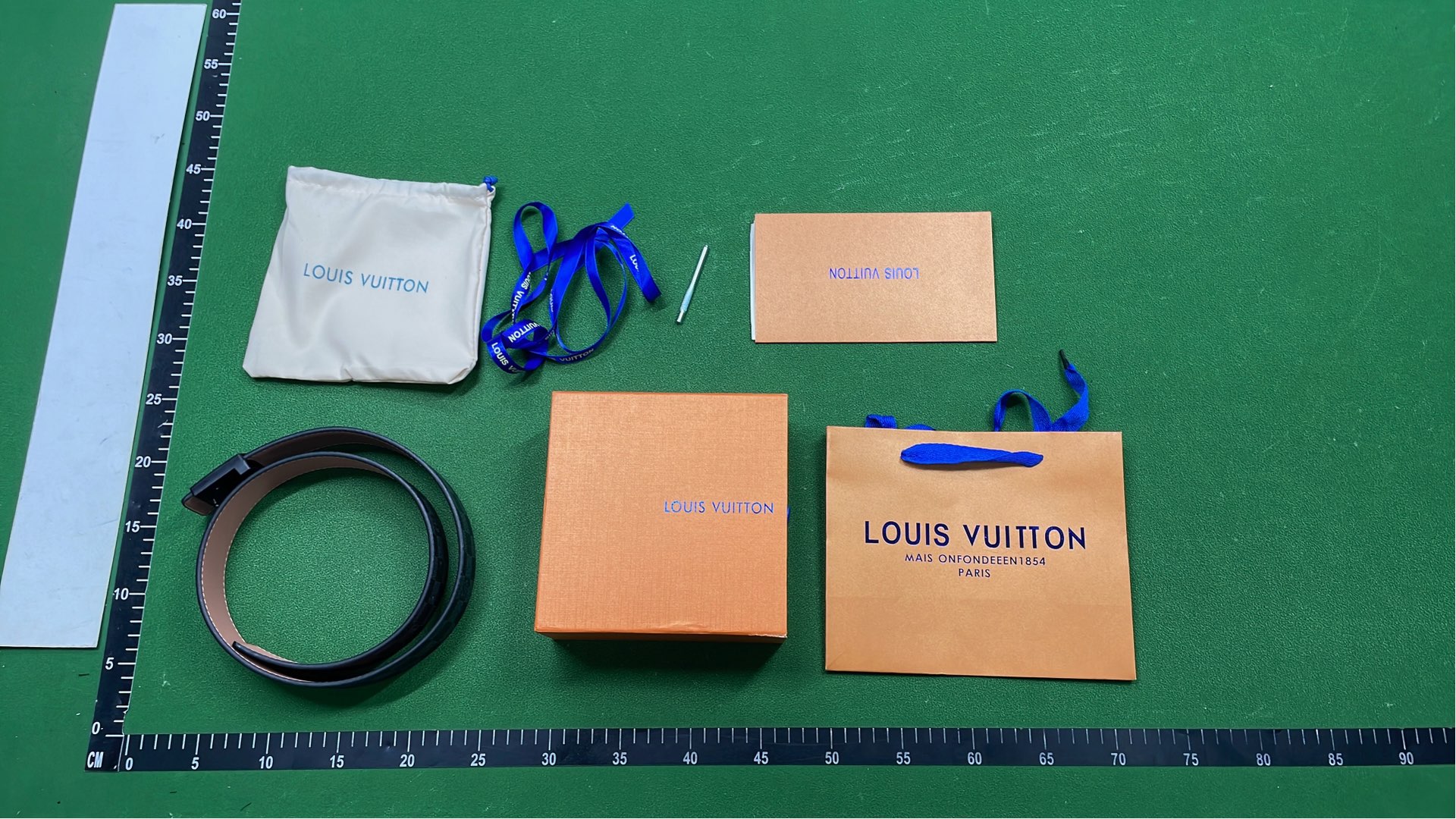 Louis Vuitton LV Monogram Belt with Signature Buckle