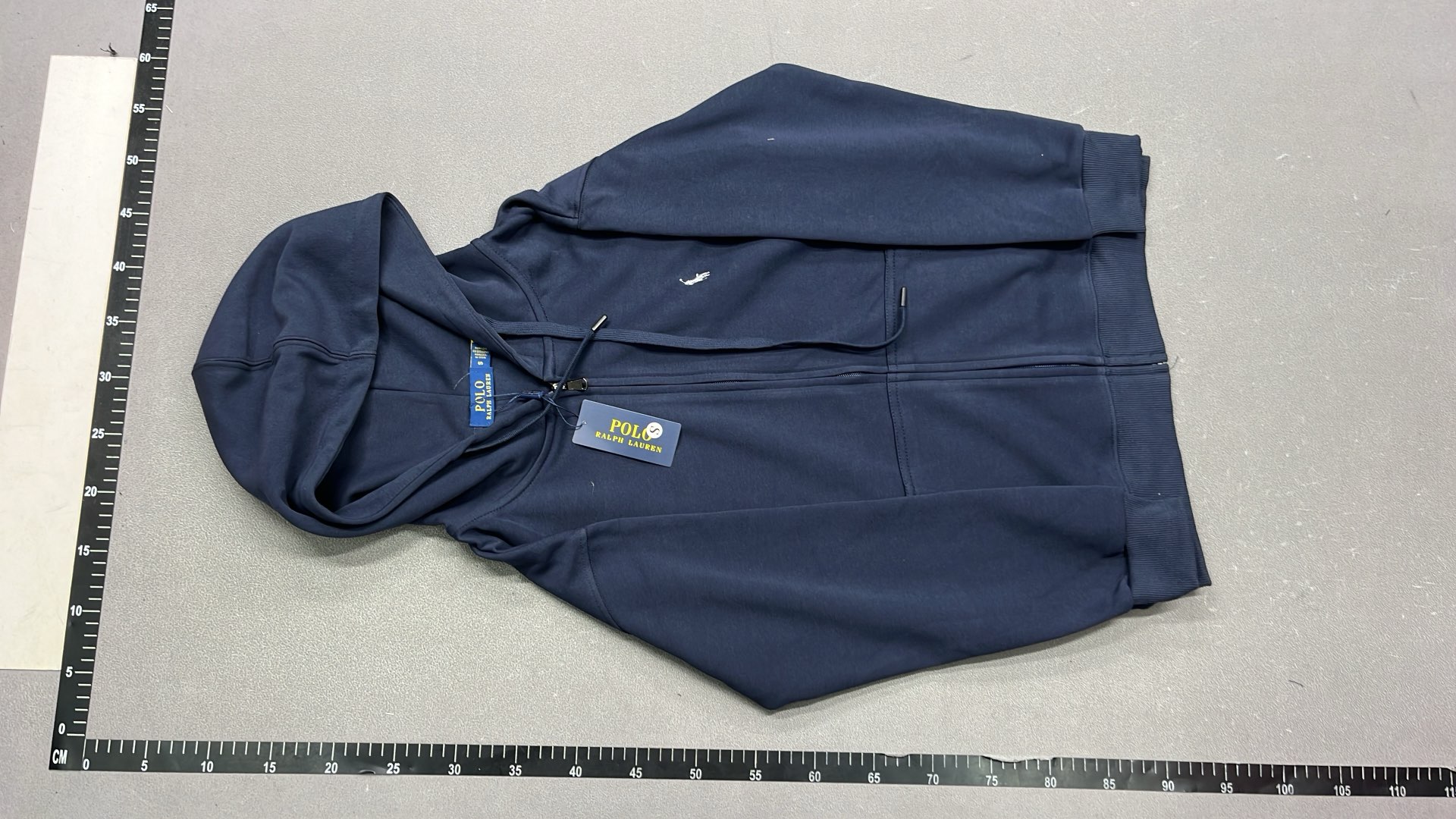Gray Polo Ralph Lauren Zip-Up Hoodie for Men
