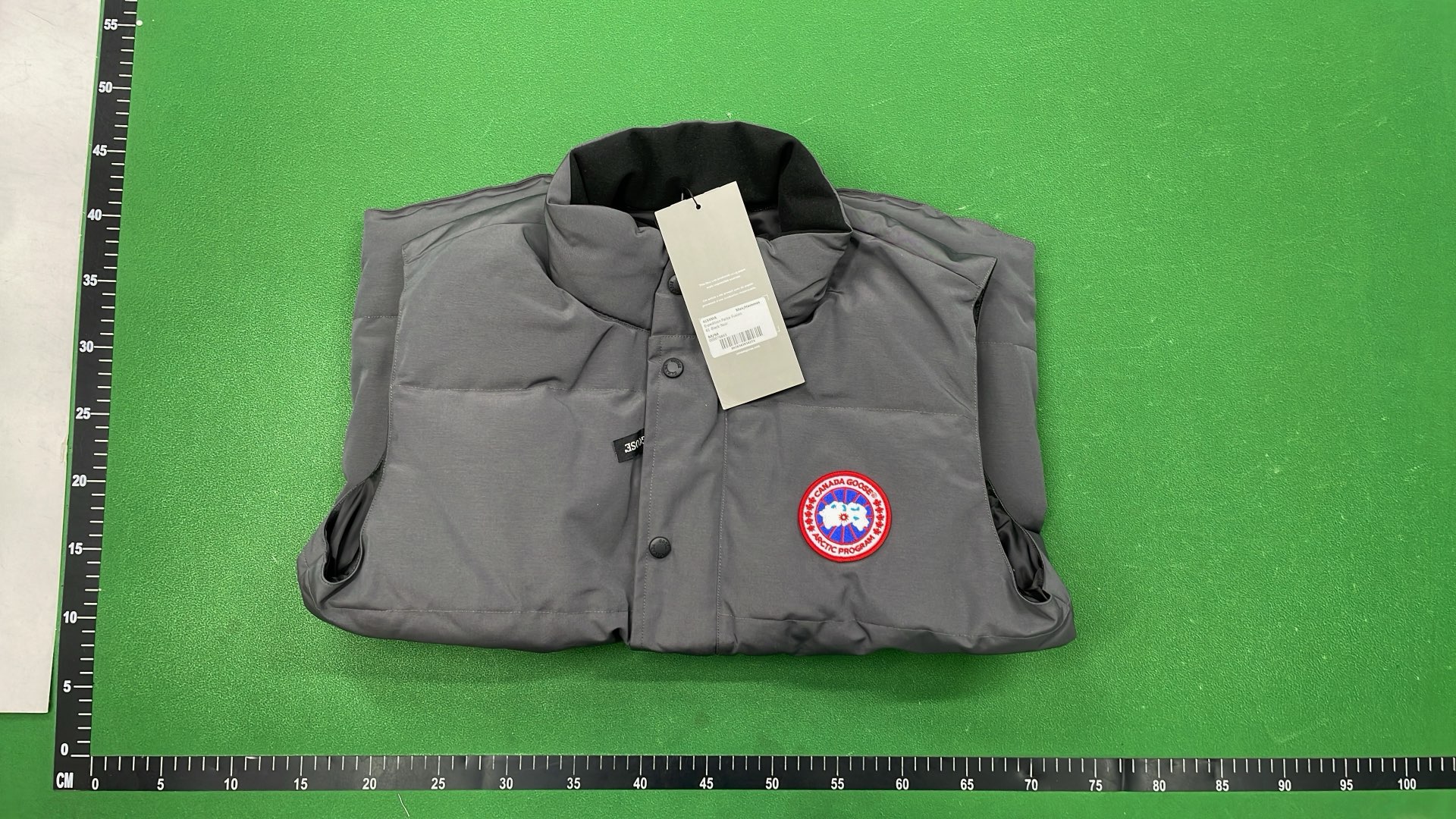 Canada Goose Men's Down Vest - Grey Puffer Vest with Logo