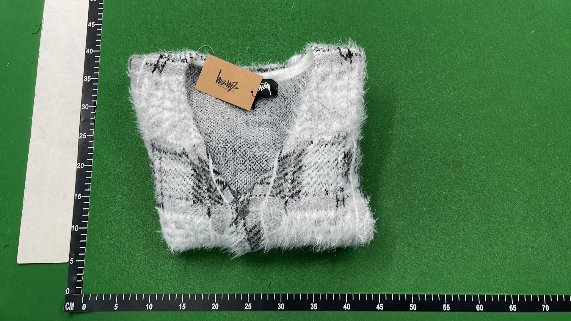 Stussy Black Oversized Crewneck Sweatshirt