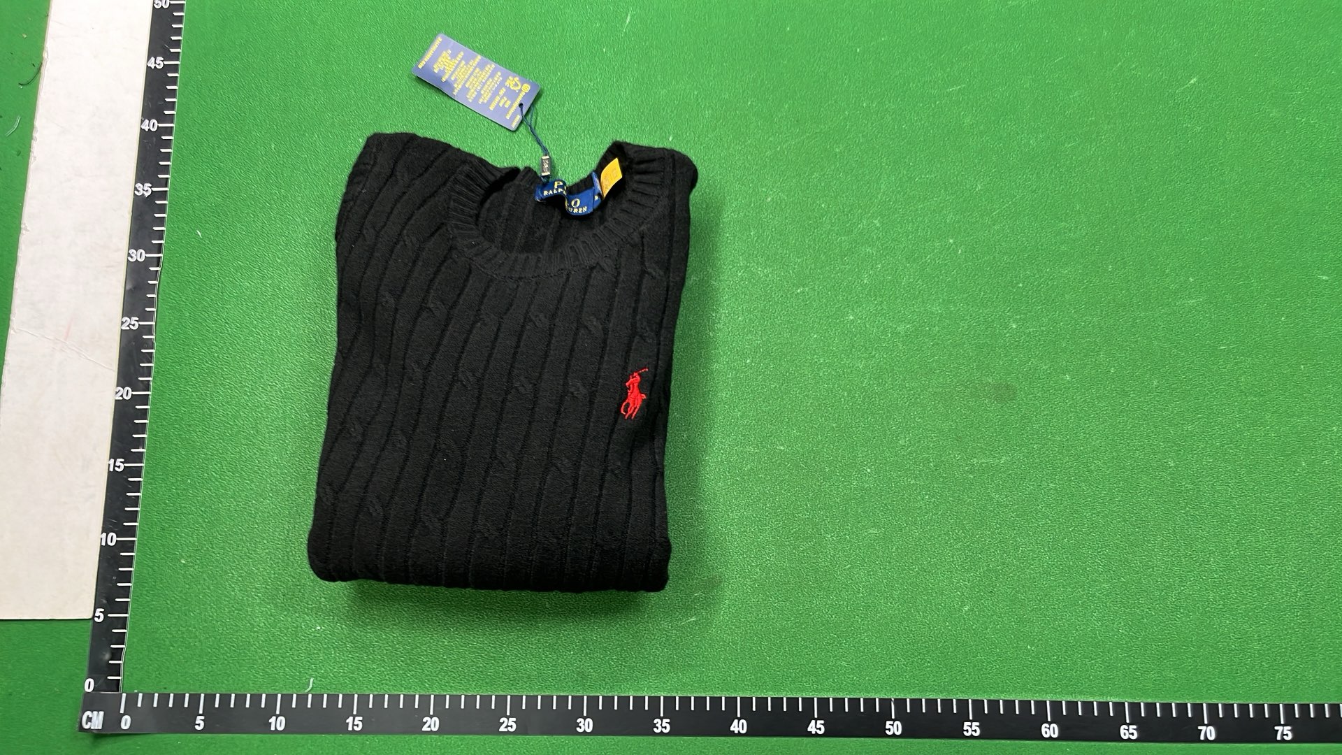 Men's Light Blue Cable Knit Sweater