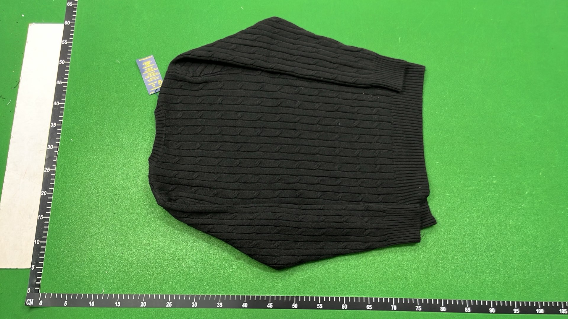 Men's Light Blue Cable Knit Sweater