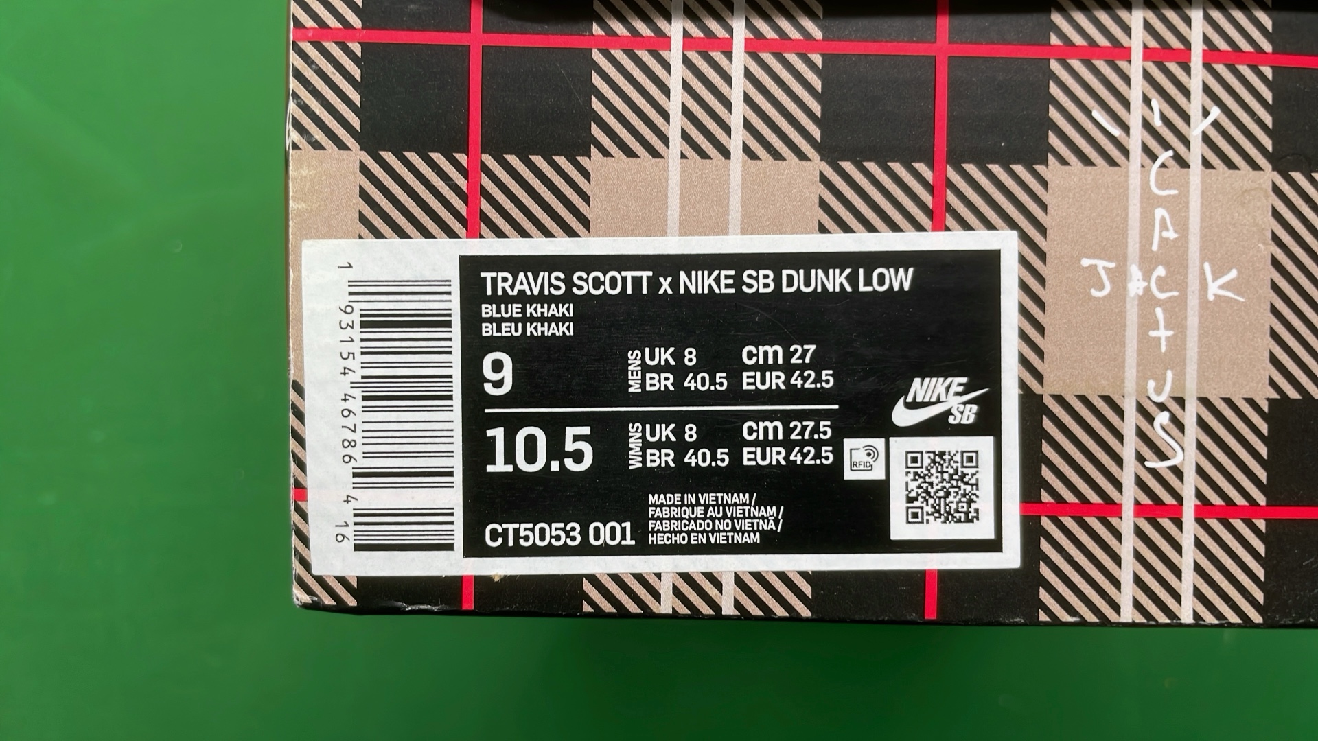 Nike Dunk Low Paisley Plaid Black White Beige Sneakers