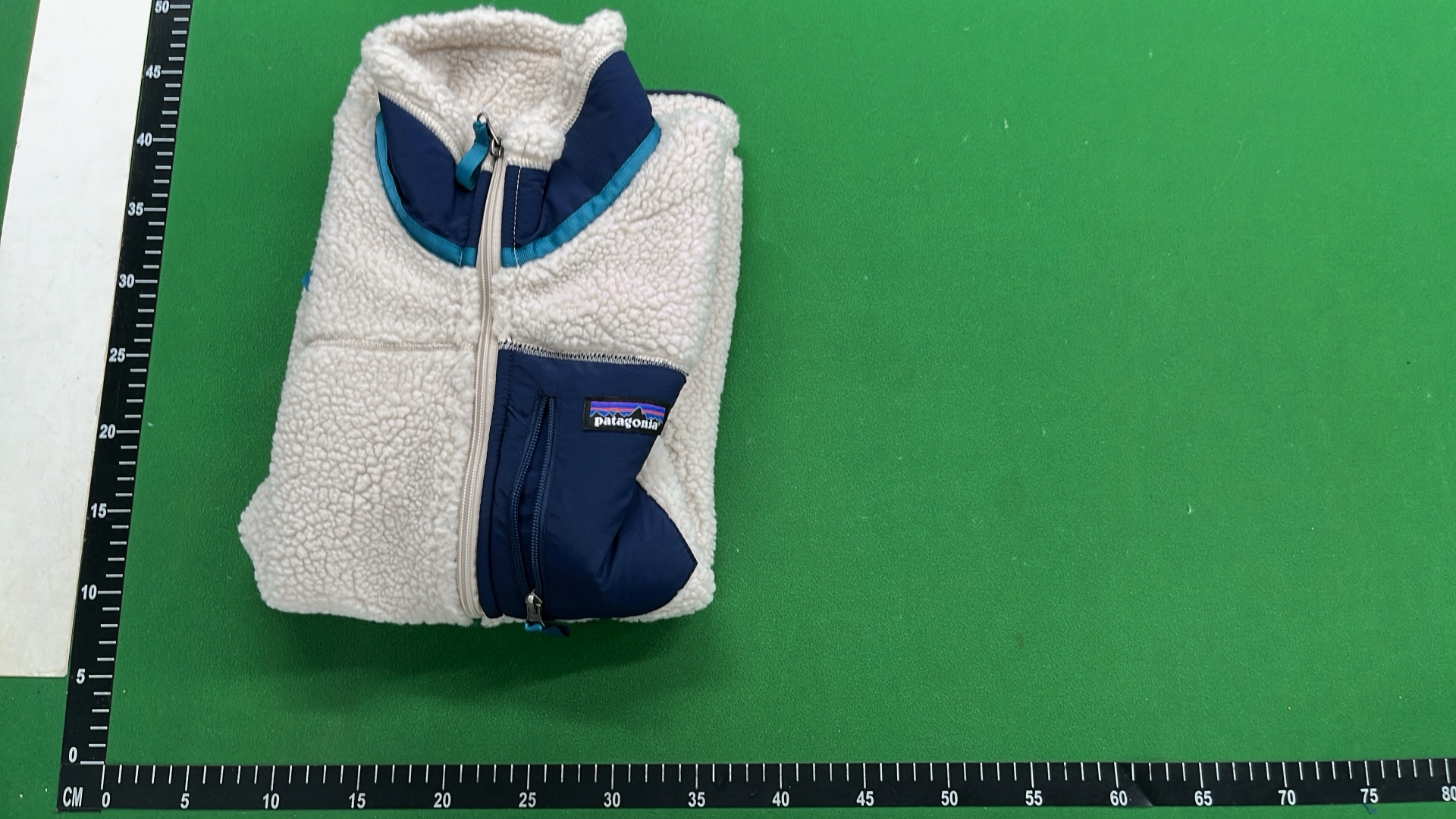 Patagonia Retro-X Fleece Jacket Men's Beige with Orange Pocket