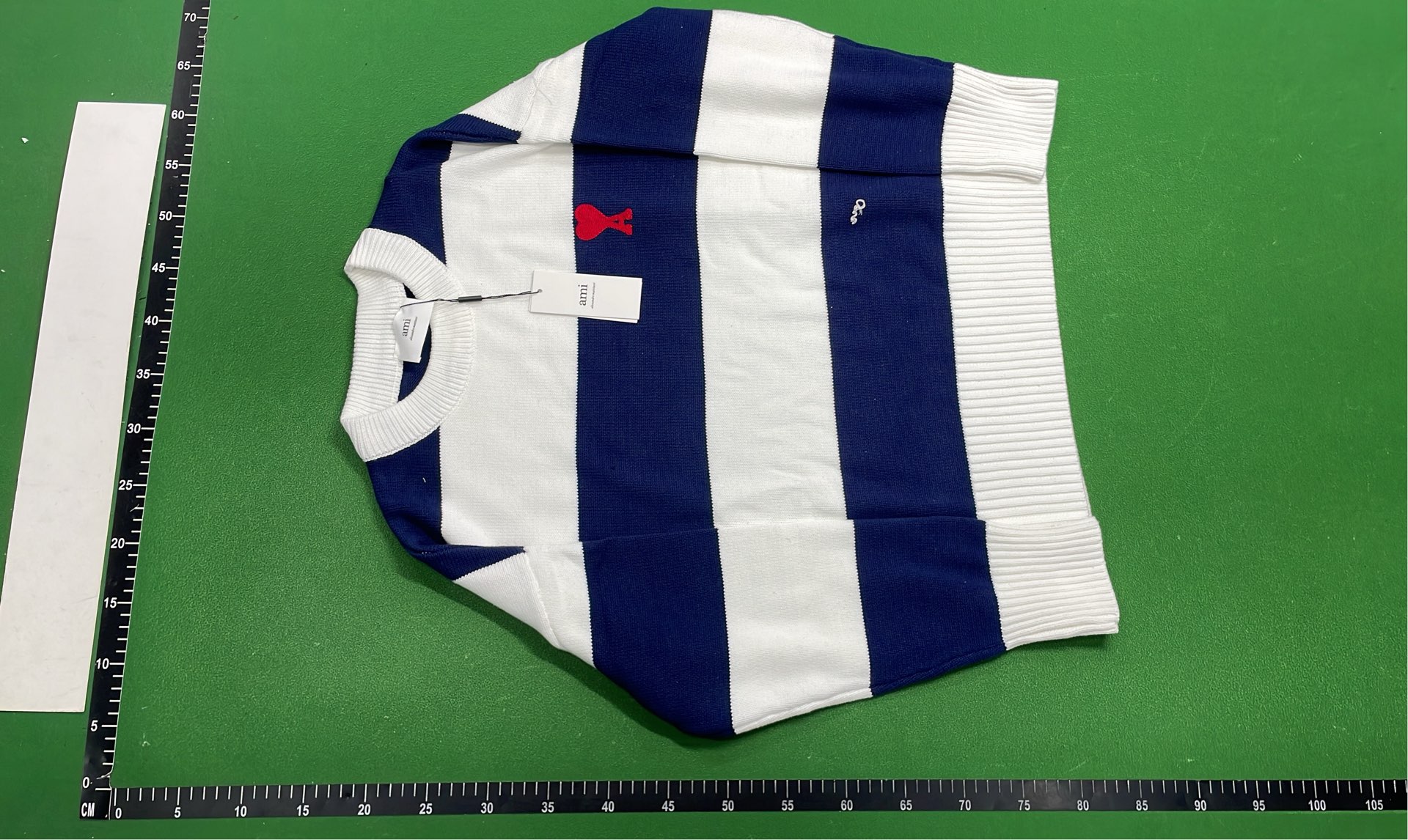 Classic Striped Sweaters with Red Heart Embroidery
