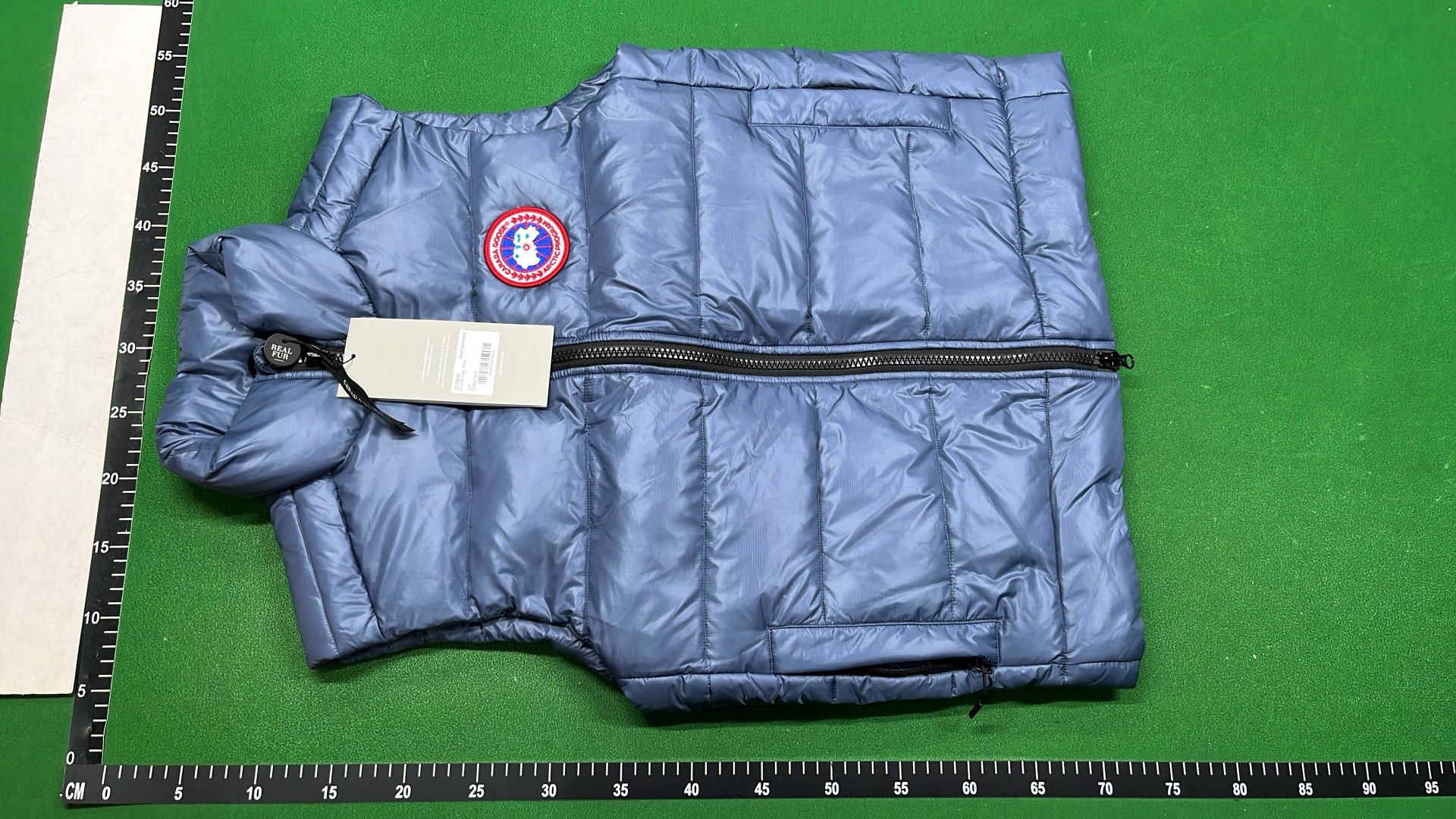 Canada Goose Men's Down Vest - Grey Quilted Insulated