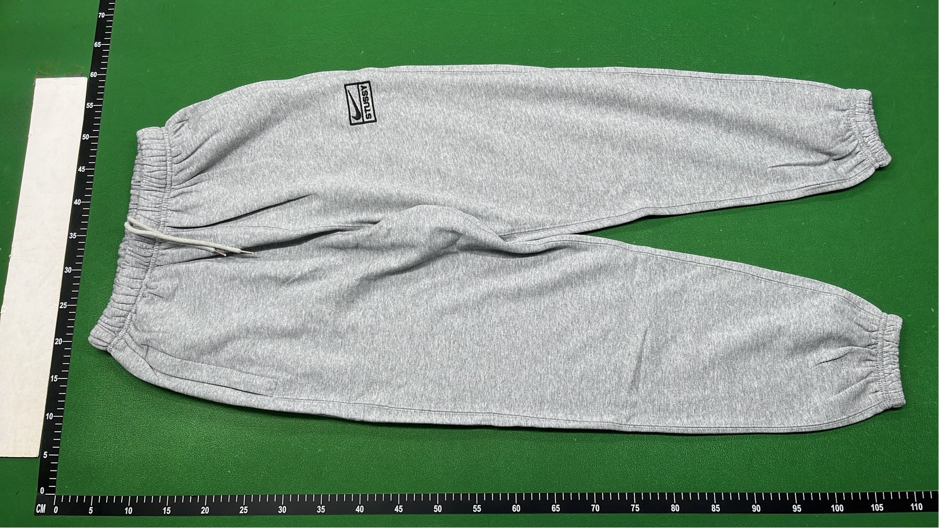 Stussy Logo Sweatpants in Black and Grey