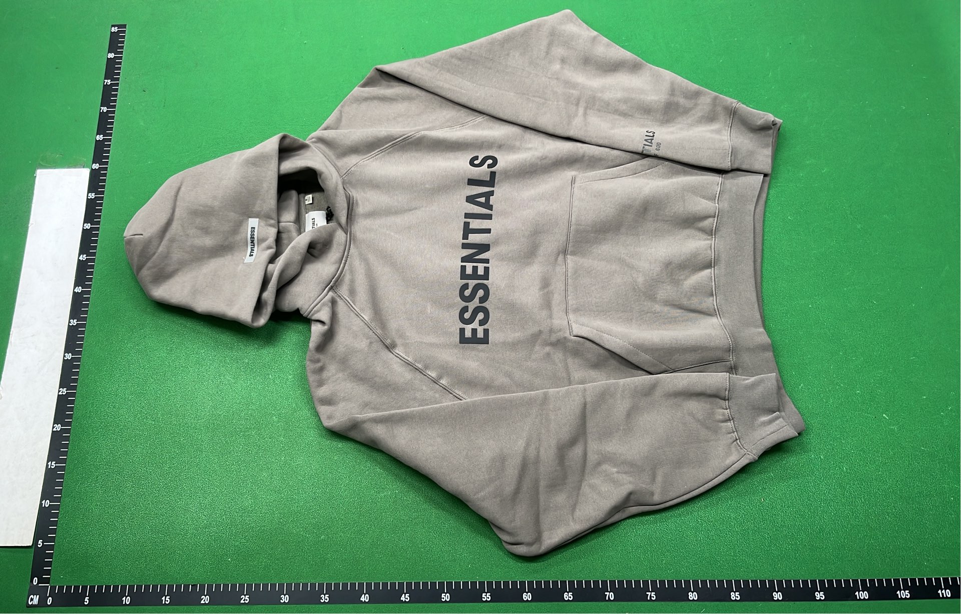 Essentials Hoodie Gray Oversized Sweatshirt Men's Streetwear